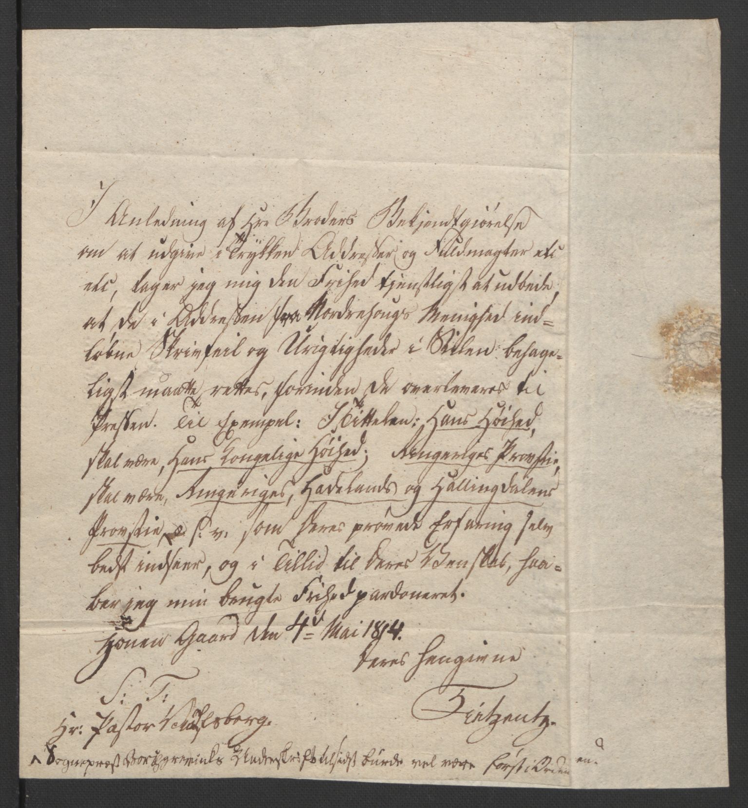 Statsrådssekretariatet, RA/S-1001/D/Db/L0007: Fullmakter for Eidsvollsrepresentantene i 1814. , 1814, s. 331