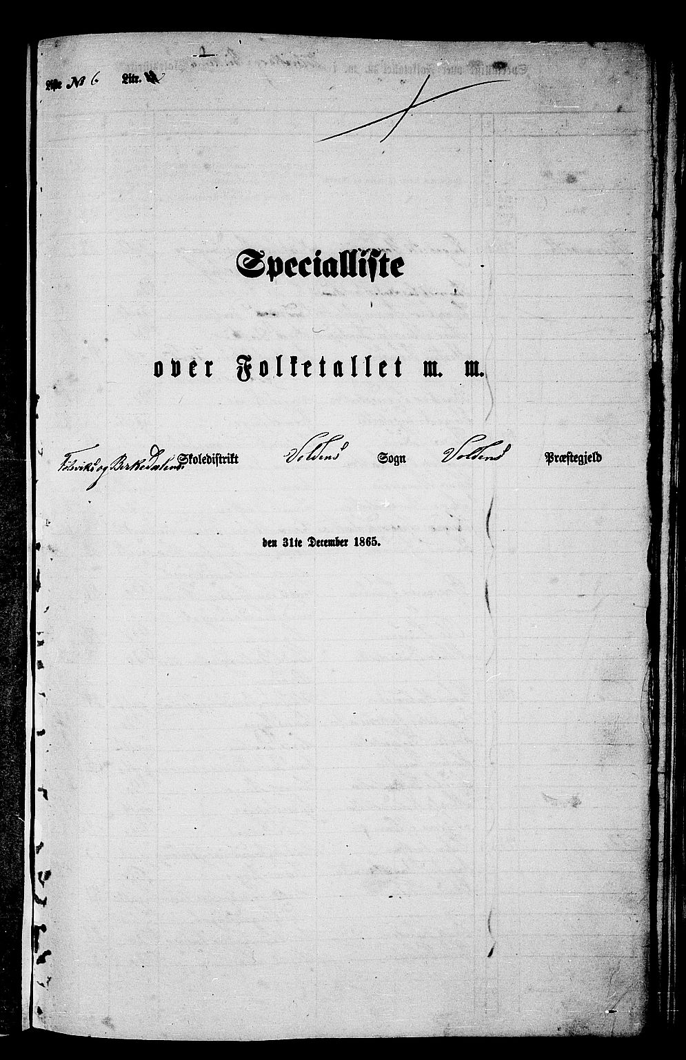 RA, Folketelling 1865 for 1519P Volda prestegjeld, 1865, s. 108
