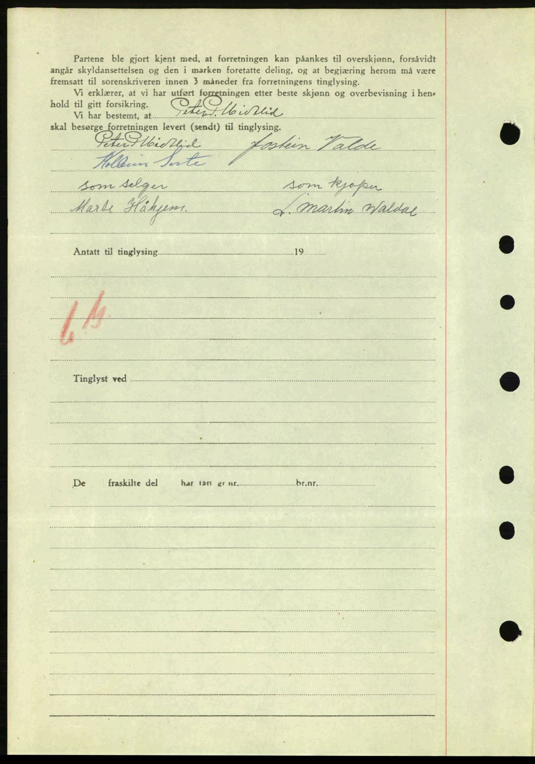 Nordre Sunnmøre sorenskriveri, AV/SAT-A-0006/1/2/2C/2Ca: Pantebok nr. A20a, 1945-1945, Dagboknr: 682/1945