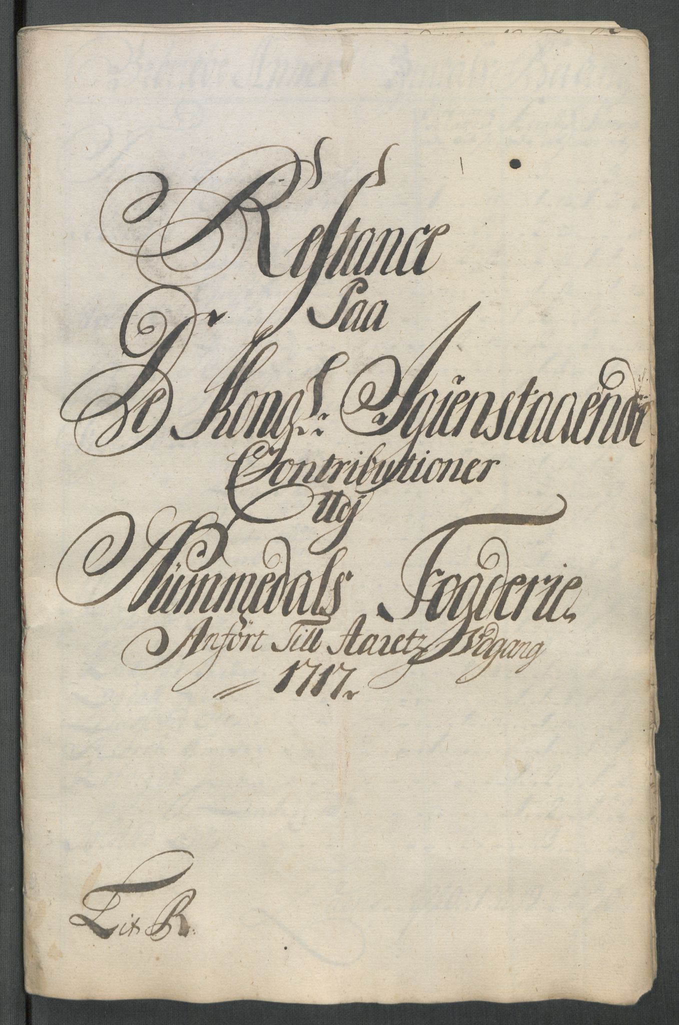 Rentekammeret inntil 1814, Reviderte regnskaper, Fogderegnskap, RA/EA-4092/R64/L4438: Fogderegnskap Namdal, 1717, s. 261