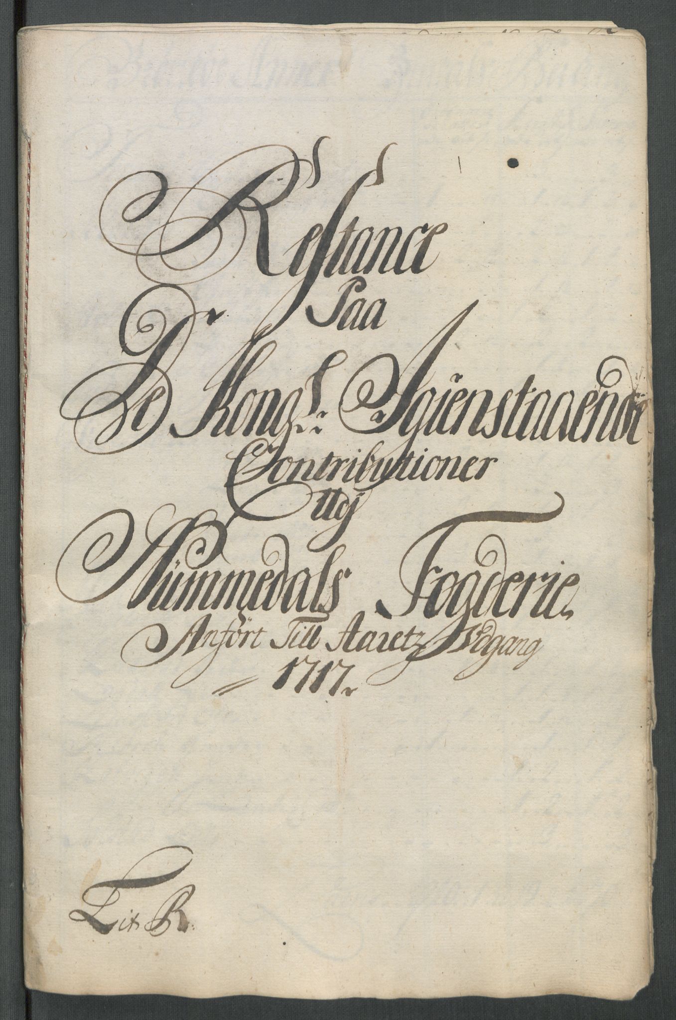 Rentekammeret inntil 1814, Reviderte regnskaper, Fogderegnskap, AV/RA-EA-4092/R64/L4438: Fogderegnskap Namdal, 1717, s. 261