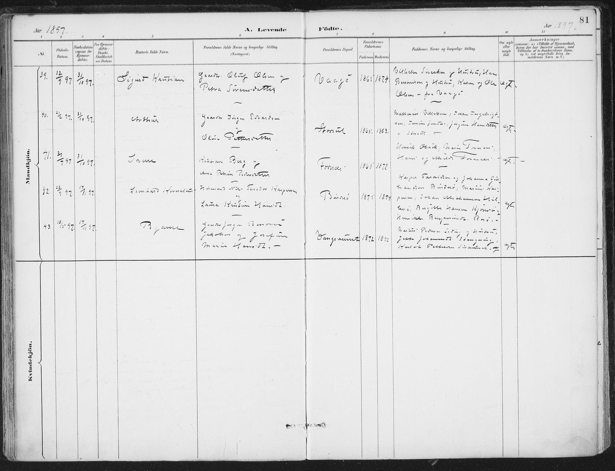 Ministerialprotokoller, klokkerbøker og fødselsregistre - Nord-Trøndelag, SAT/A-1458/786/L0687: Ministerialbok nr. 786A03, 1888-1898, s. 81