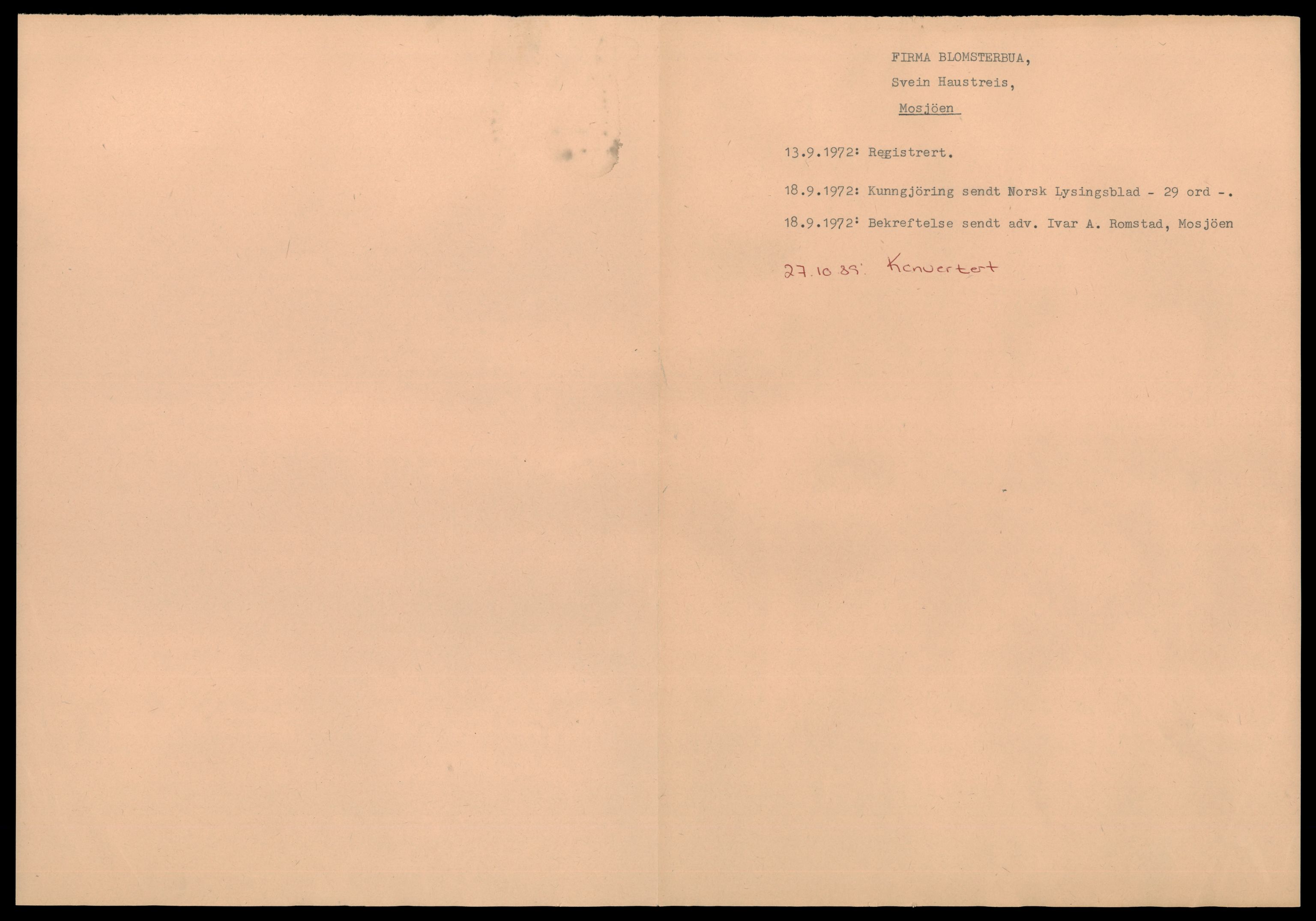 Alstahaug sorenskriveri, AV/SAT-A-1009/2/J/Jd/Jdd/L0001: Eneltmannsforetak, A-Å, 1890-1990, s. 1