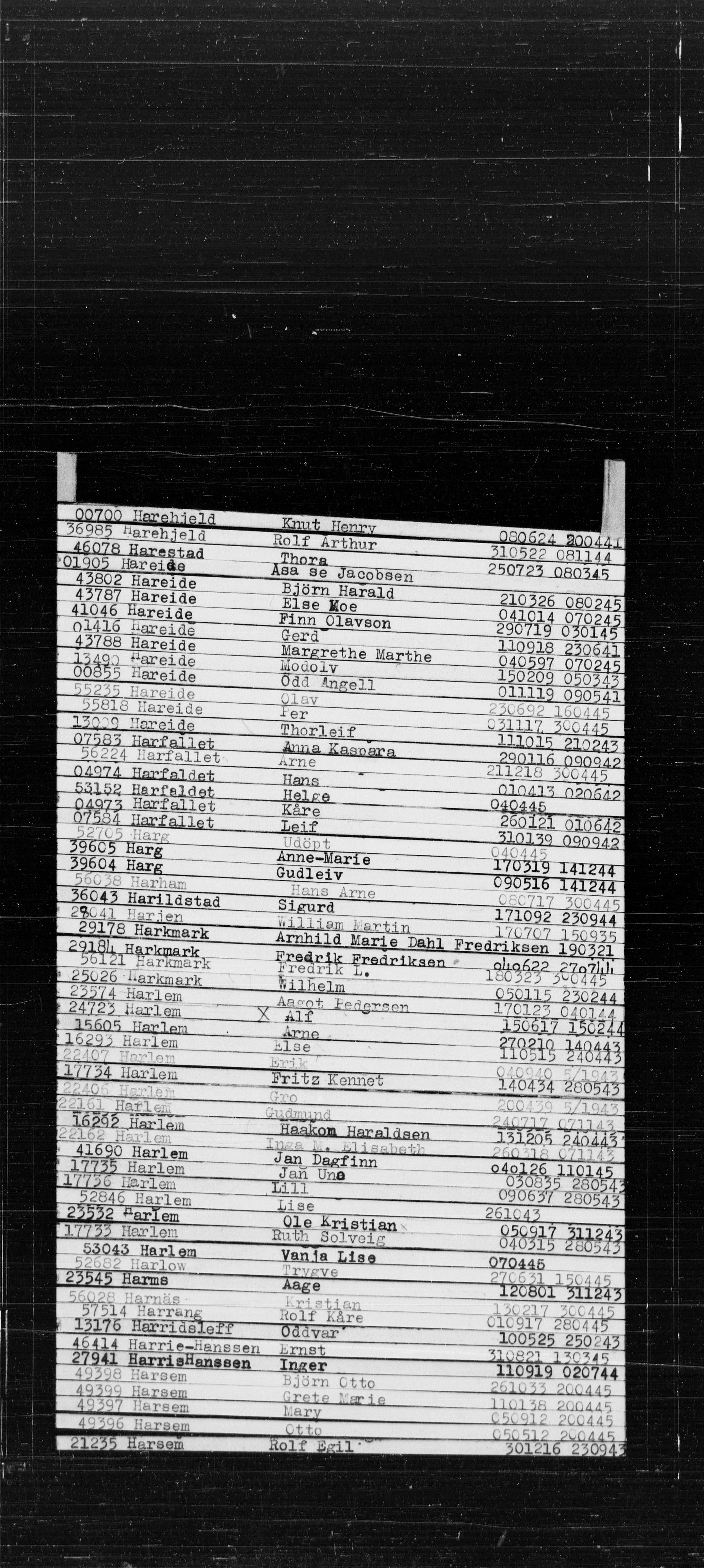 Den Kgl. Norske Legasjons Flyktningskontor, RA/S-6753/V/Va/L0022: Kjesäterkartoteket.  Alfabetisk register, A-Å., 1940-1945, s. 288