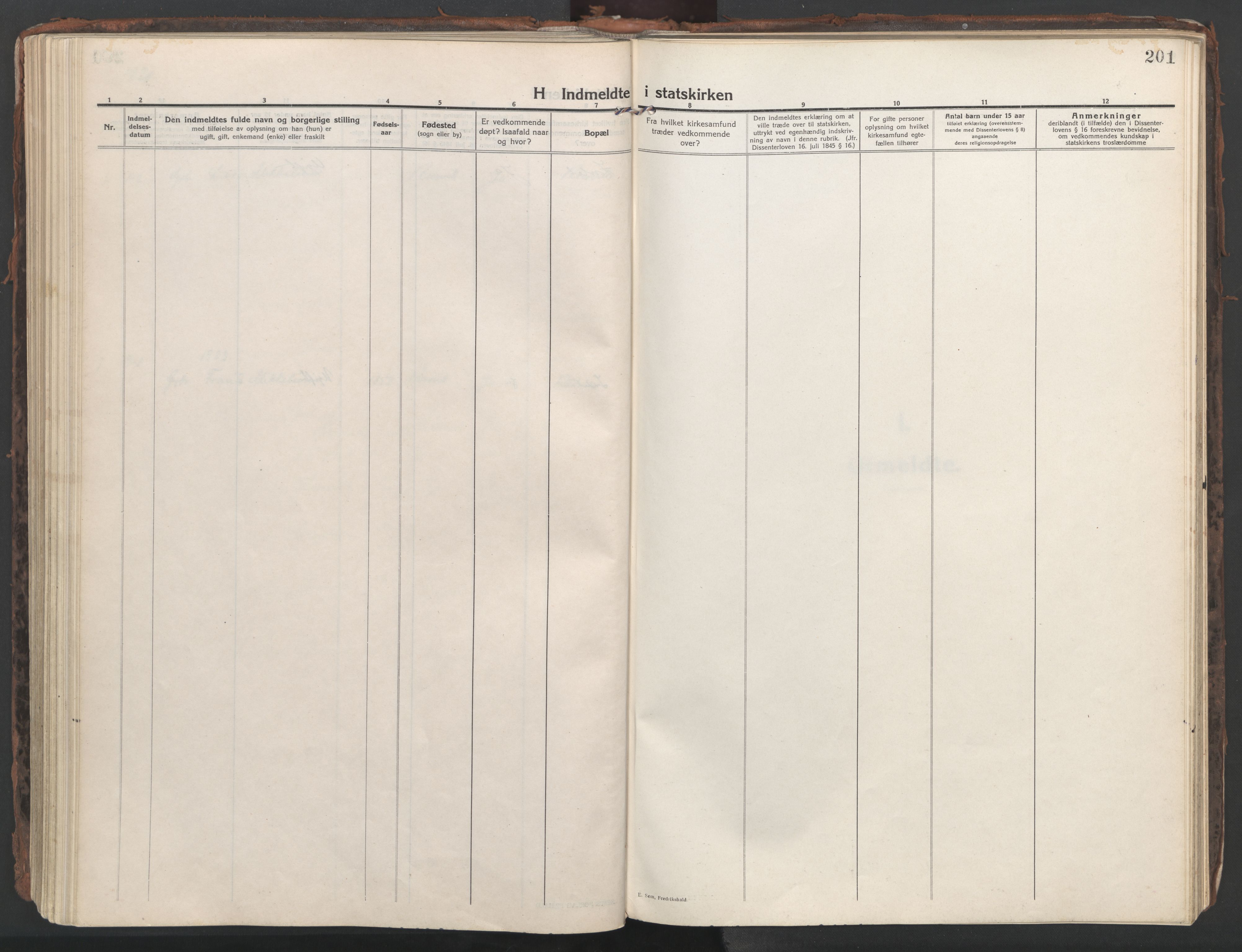 Ministerialprotokoller, klokkerbøker og fødselsregistre - Nordland, AV/SAT-A-1459/861/L0872: Ministerialbok nr. 861A07, 1915-1924, s. 201