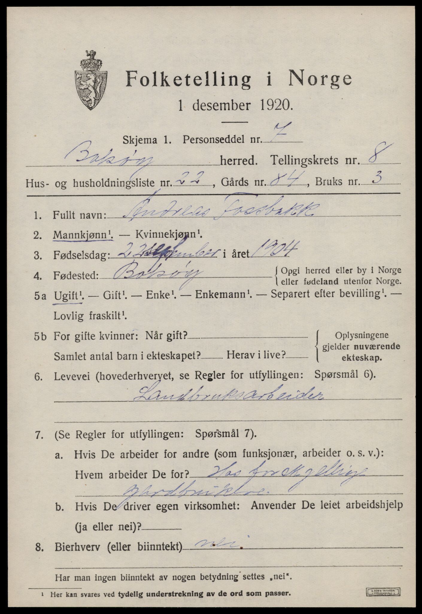 SAT, Folketelling 1920 for 1544 Bolsøy herred, 1920, s. 9855