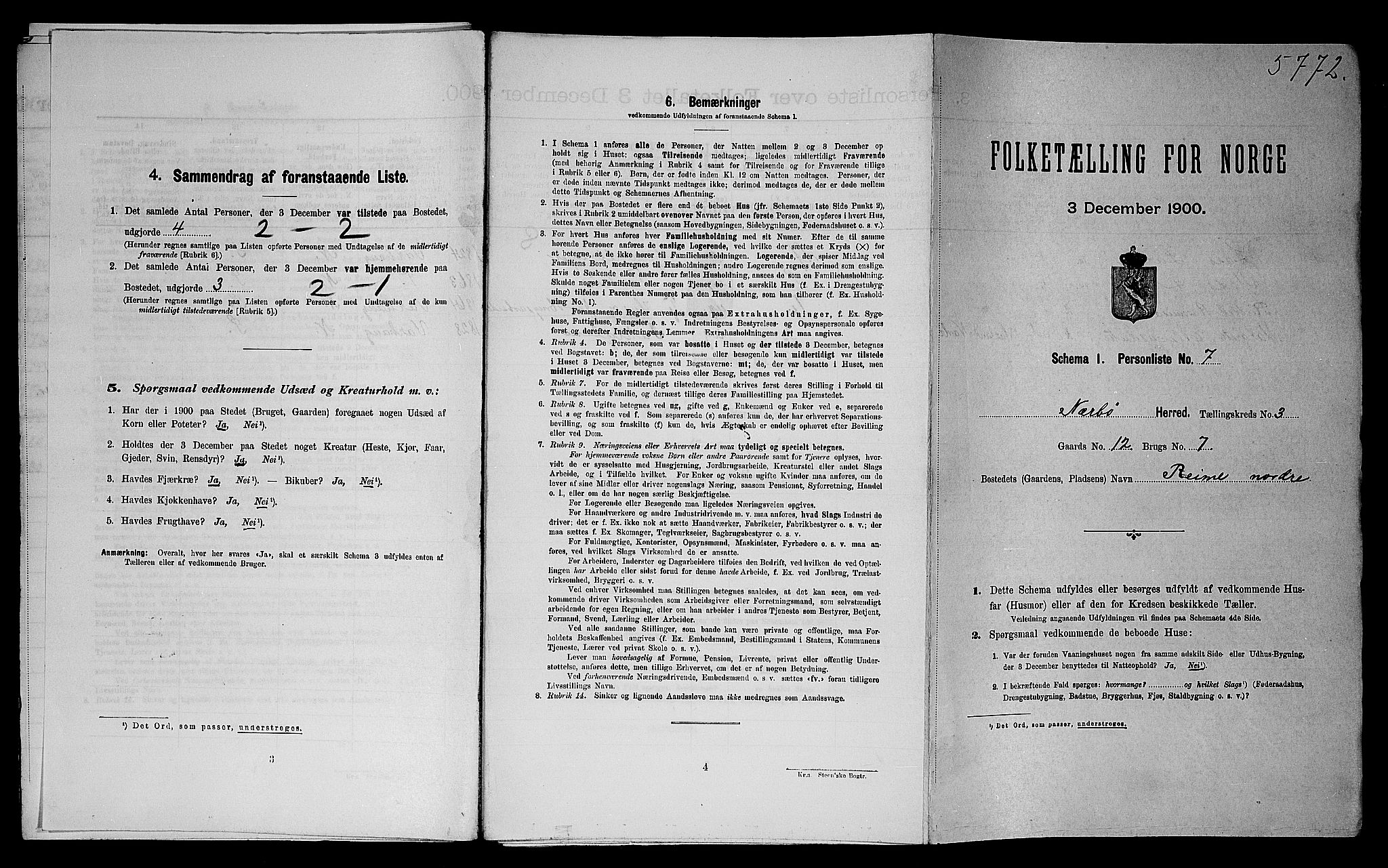 SAST, Folketelling 1900 for 1119 Nærbø herred, 1900, s. 280