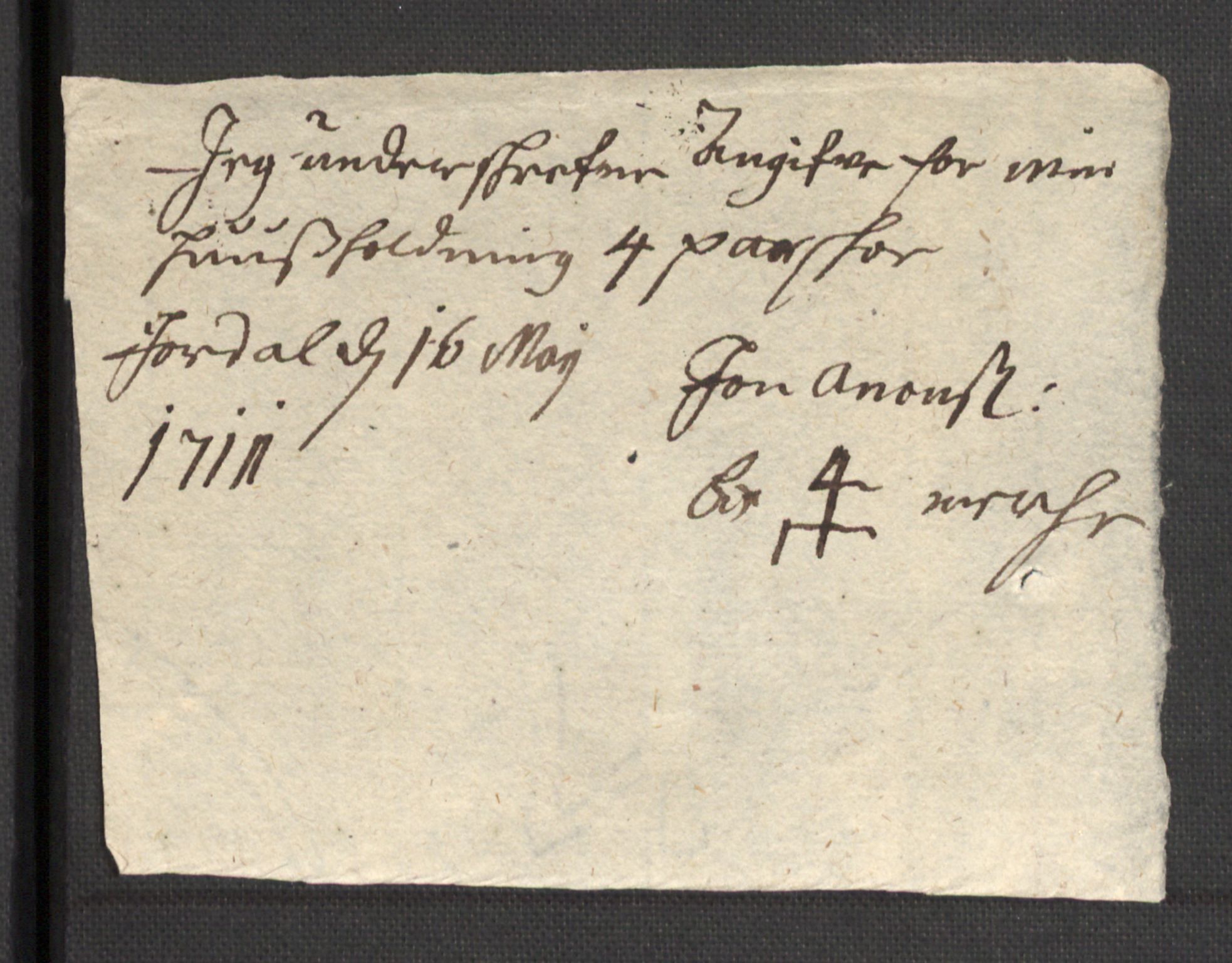 Rentekammeret inntil 1814, Reviderte regnskaper, Fogderegnskap, AV/RA-EA-4092/R36/L2121: Fogderegnskap Øvre og Nedre Telemark og Bamble, 1711, s. 291