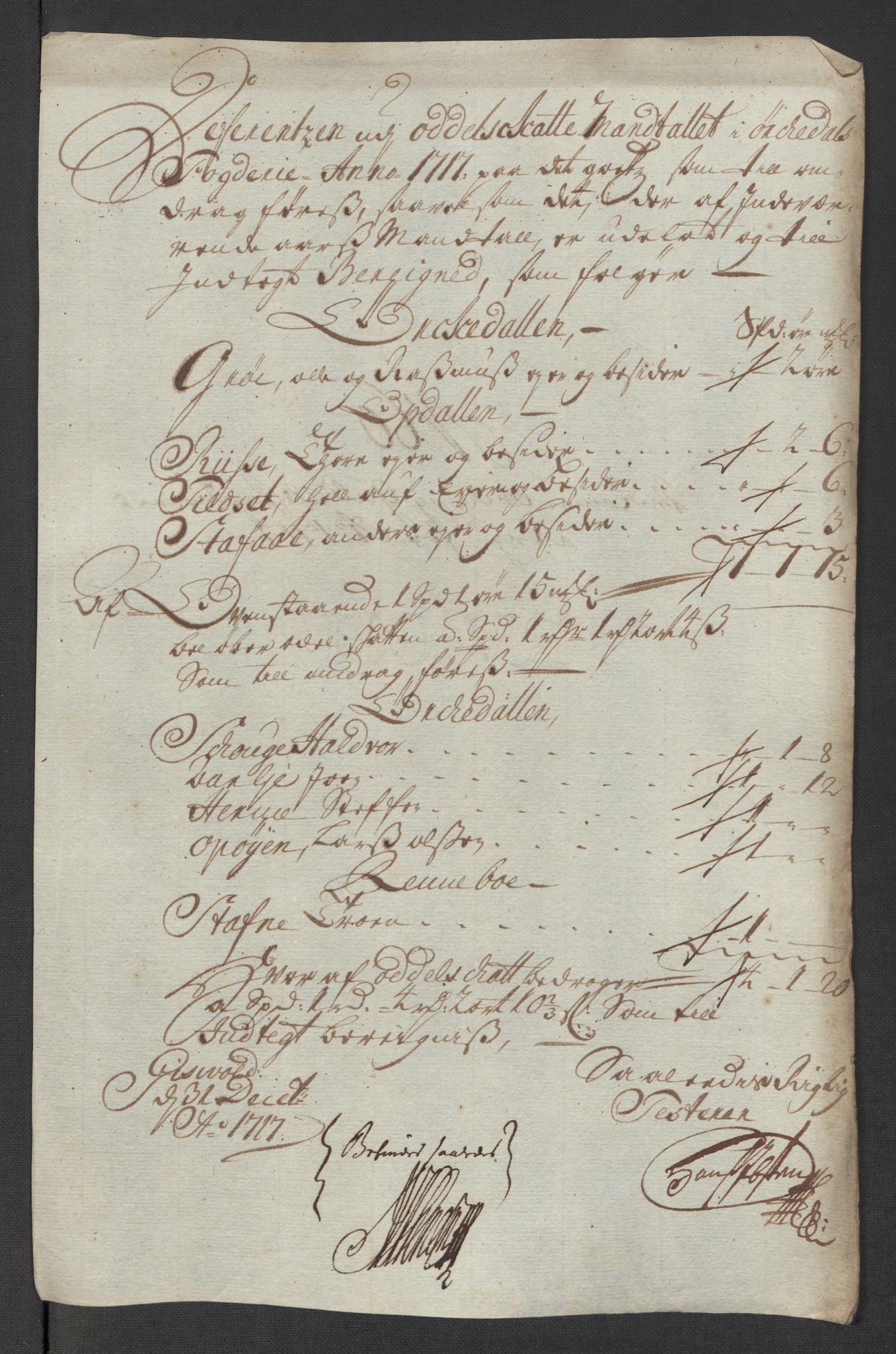 Rentekammeret inntil 1814, Reviderte regnskaper, Fogderegnskap, RA/EA-4092/R60/L3969: Fogderegnskap Orkdal og Gauldal, 1717, s. 471