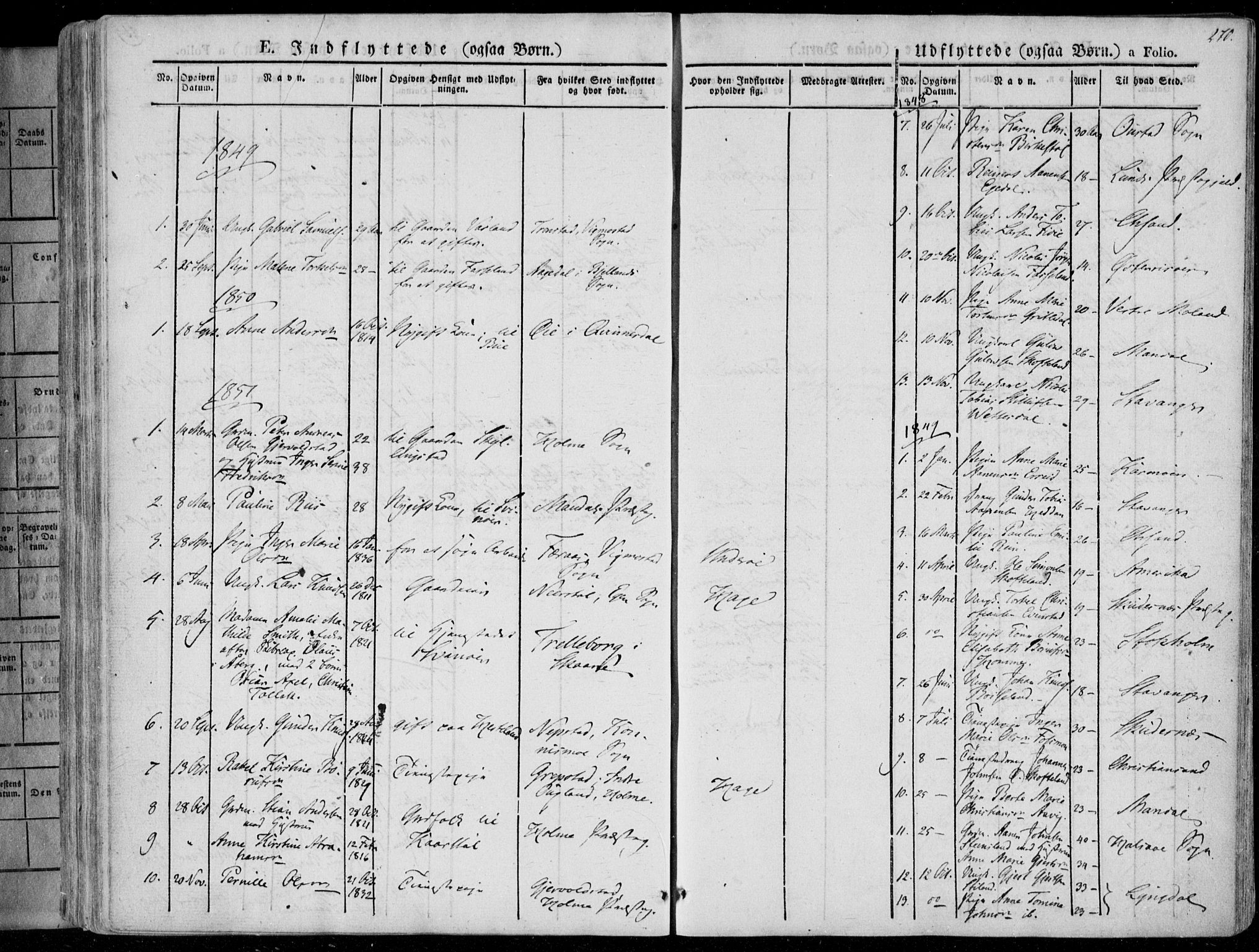 Sør-Audnedal sokneprestkontor, SAK/1111-0039/F/Fa/Fab/L0006: Ministerialbok nr. A 6, 1829-1855, s. 270