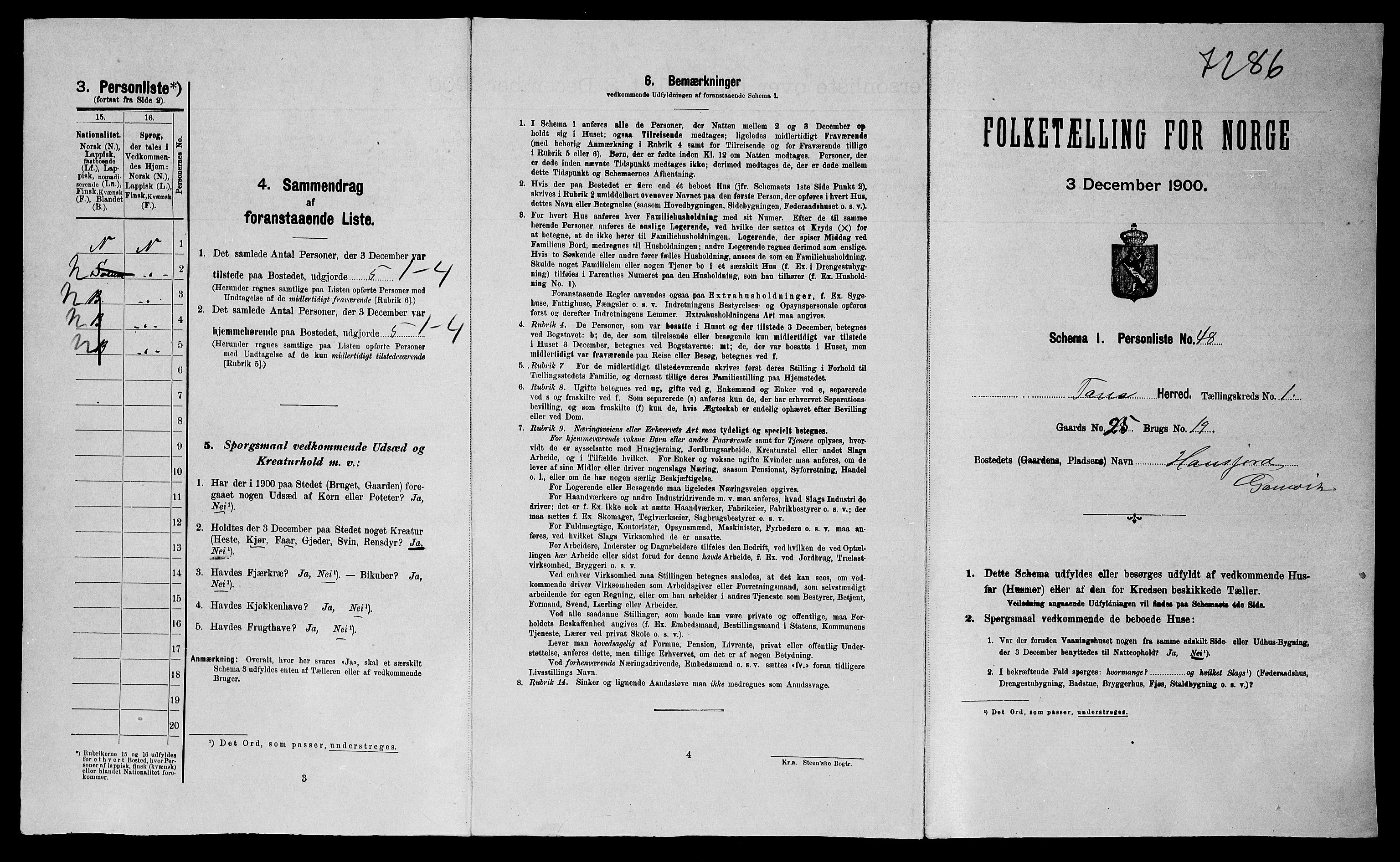 SATØ, Folketelling 1900 for 2025 Tana herred, 1900, s. 114