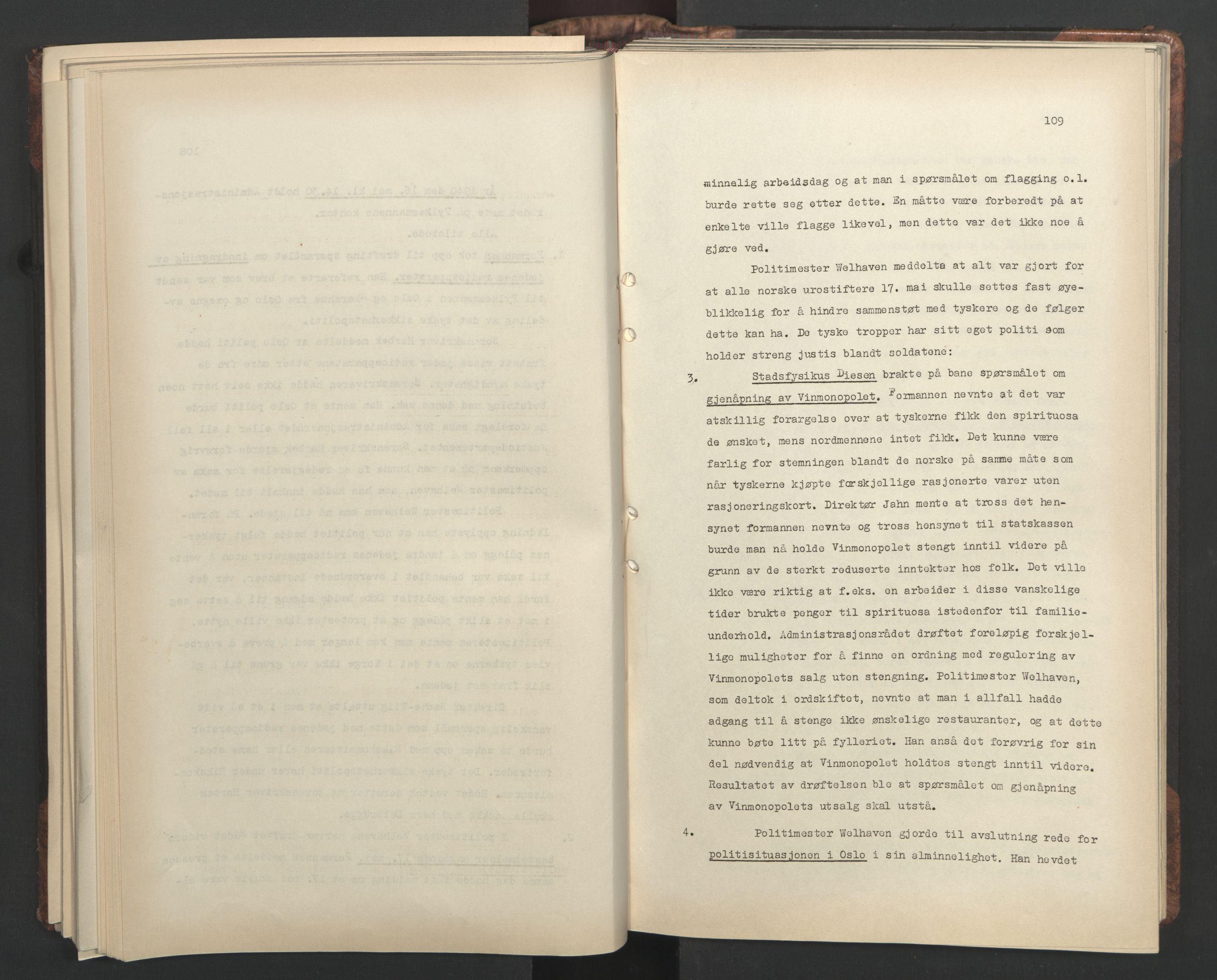Administrasjonsrådet, AV/RA-S-1004/A/L0001: Møteprotokoll med tillegg 15/4-25/9, 1940, s. 109