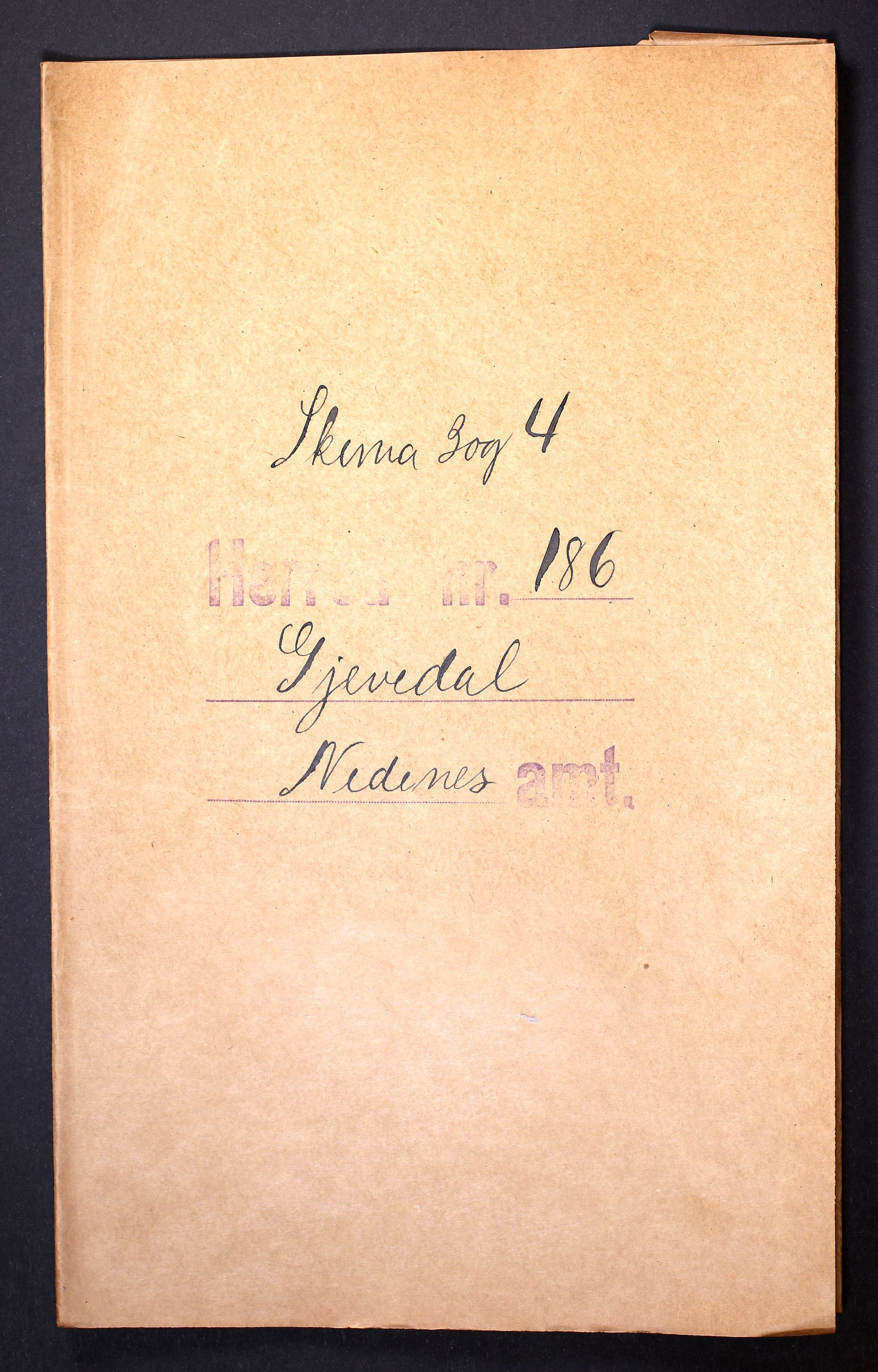 RA, Folketelling 1910 for 0930 Gjøvdal herred, 1910, s. 1