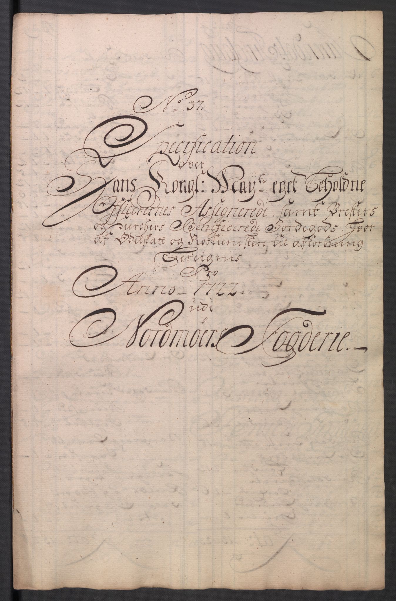 Rentekammeret inntil 1814, Reviderte regnskaper, Fogderegnskap, RA/EA-4092/R56/L3755: Fogderegnskap Nordmøre, 1722, s. 266