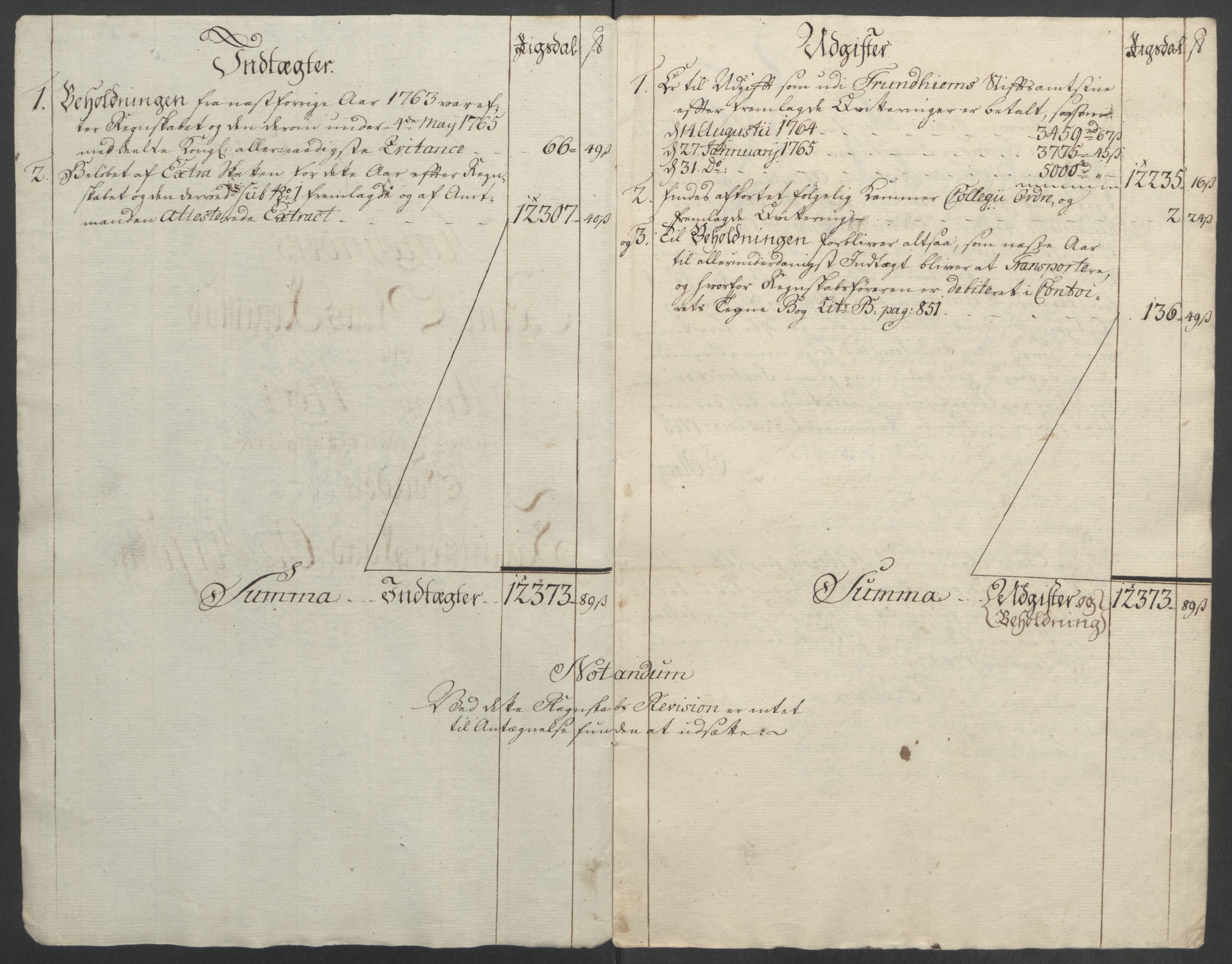 Rentekammeret inntil 1814, Reviderte regnskaper, Fogderegnskap, AV/RA-EA-4092/R54/L3645: Ekstraskatten Sunnmøre, 1762-1772, s. 39