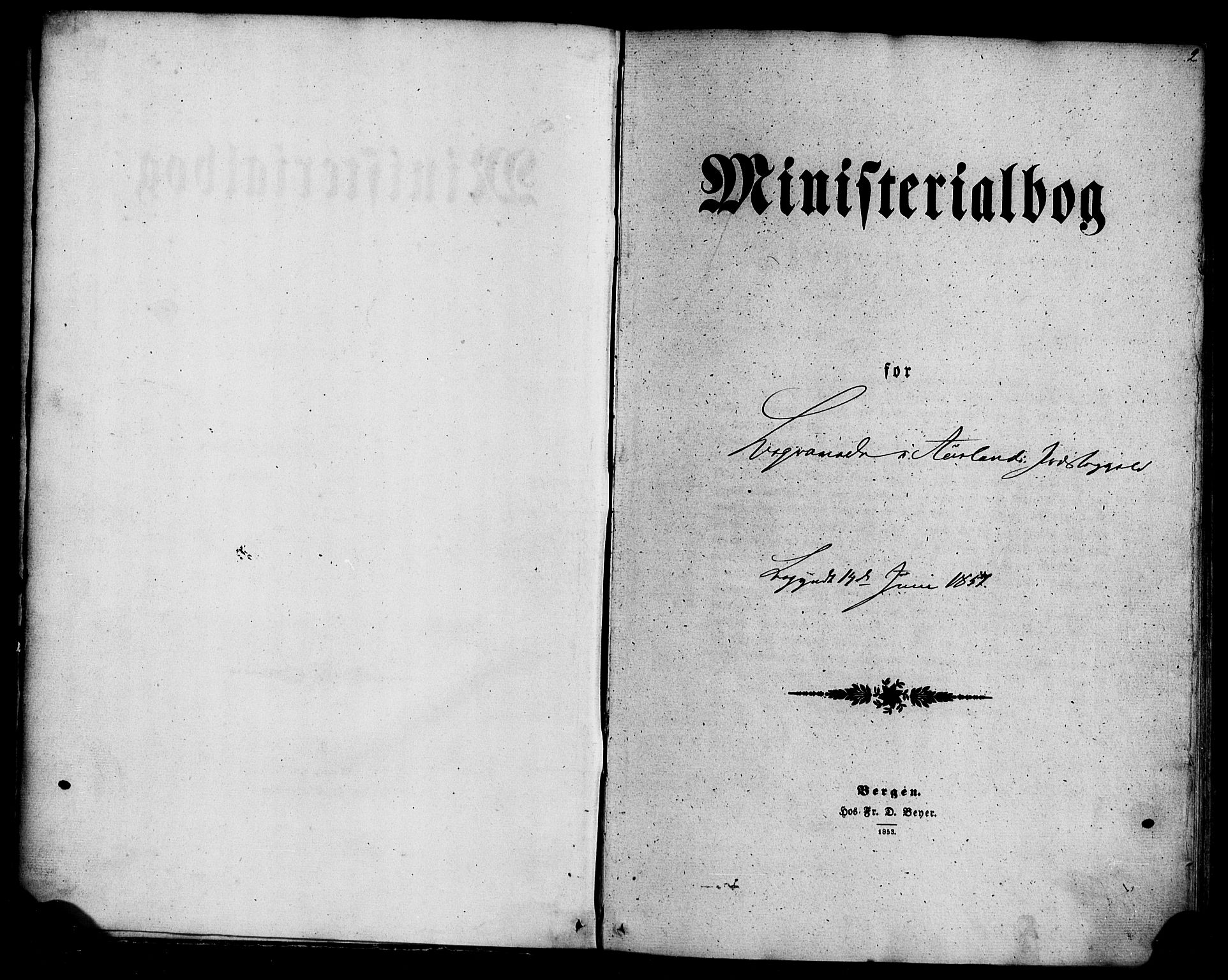 Aurland sokneprestembete, SAB/A-99937/H/Ha/Haa/L0011: Ministerialbok nr. A 11, 1857-1879, s. 2