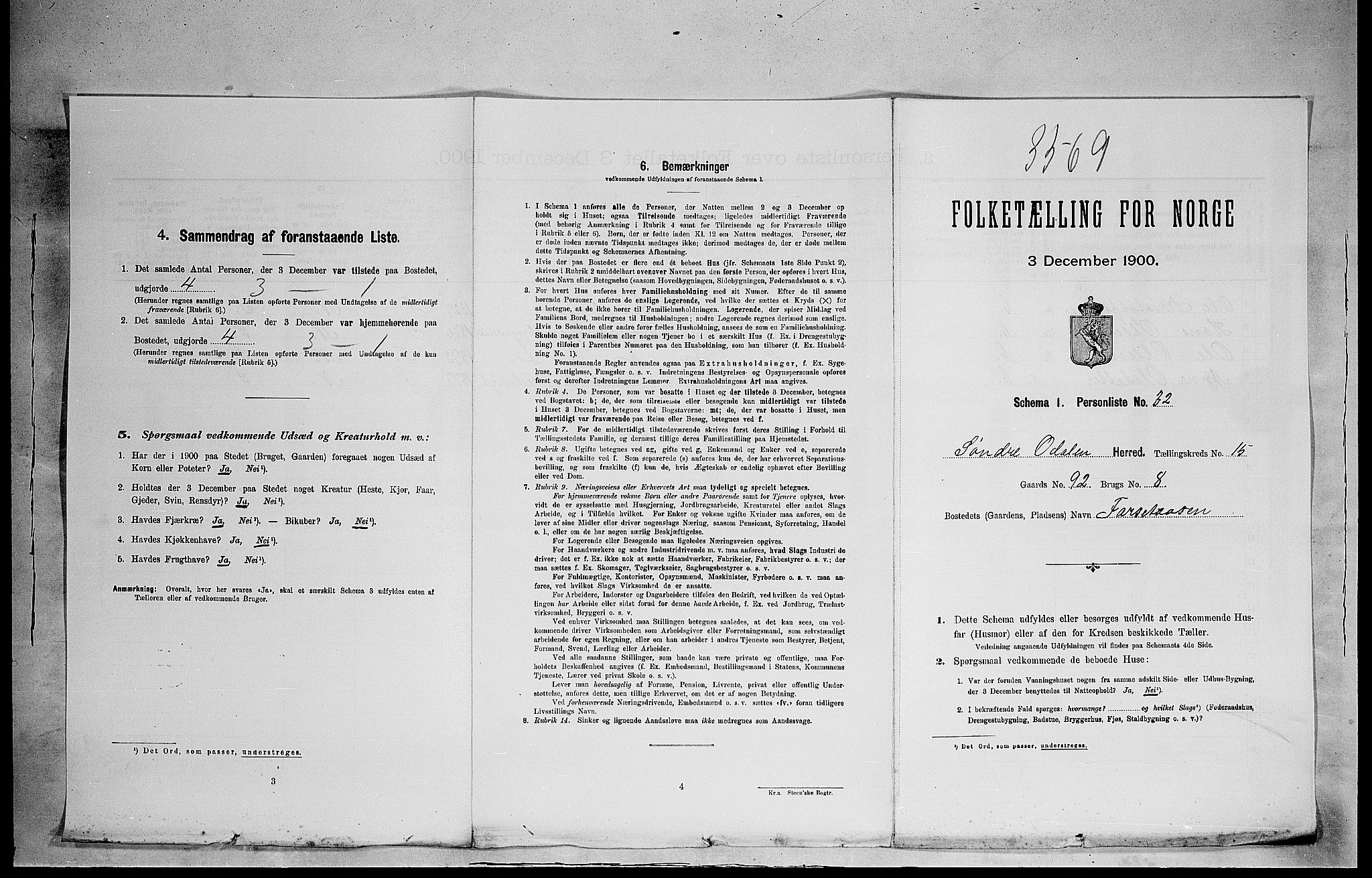 SAH, Folketelling 1900 for 0419 Sør-Odal herred, 1900, s. 2154