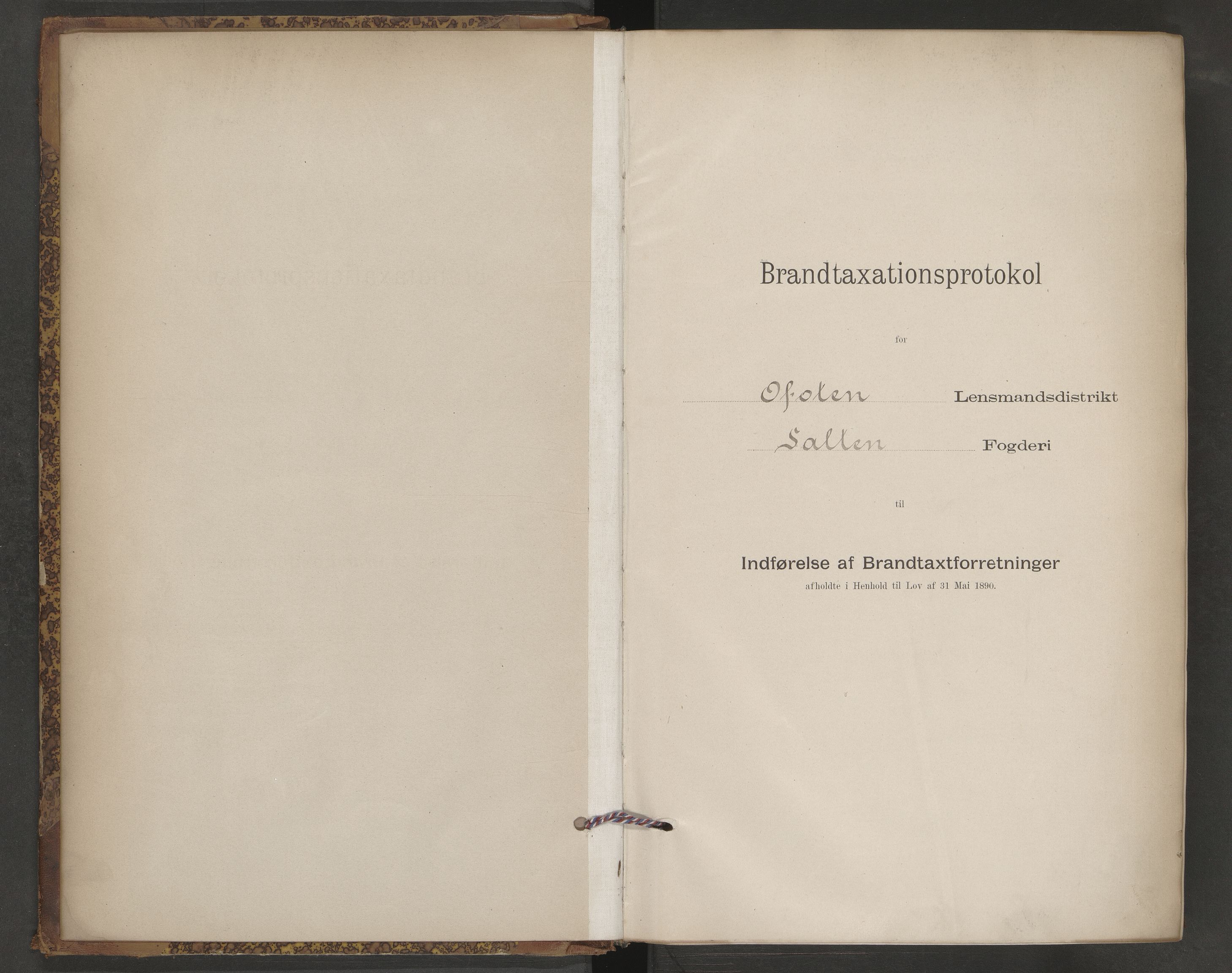 Evenes lensmannskontor, AV/SAT-A-5684/1/12/12b/L0001: Branntakstprotokoll-skjema, 1894-1898