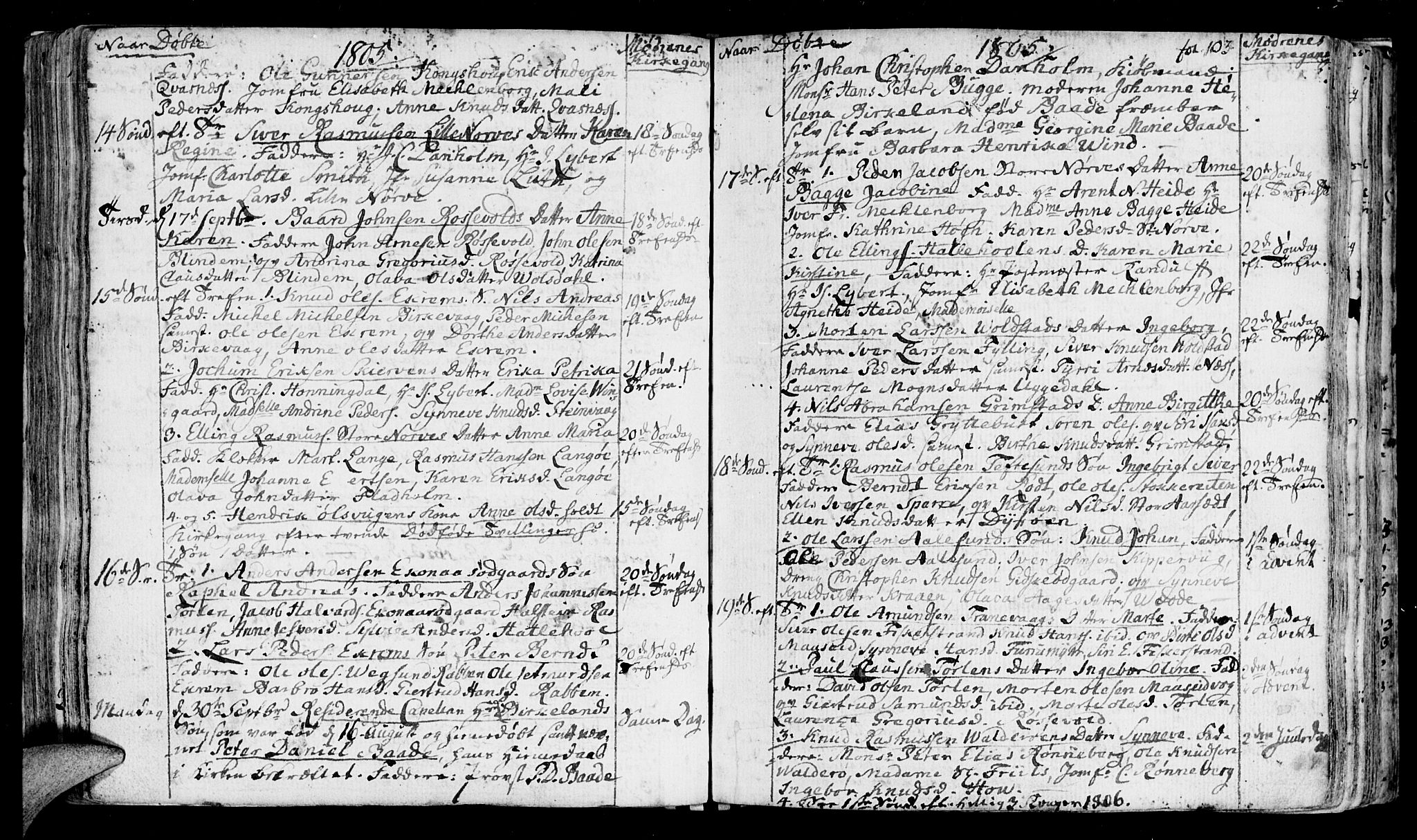 Ministerialprotokoller, klokkerbøker og fødselsregistre - Møre og Romsdal, AV/SAT-A-1454/528/L0394: Ministerialbok nr. 528A05, 1801-1826, s. 103