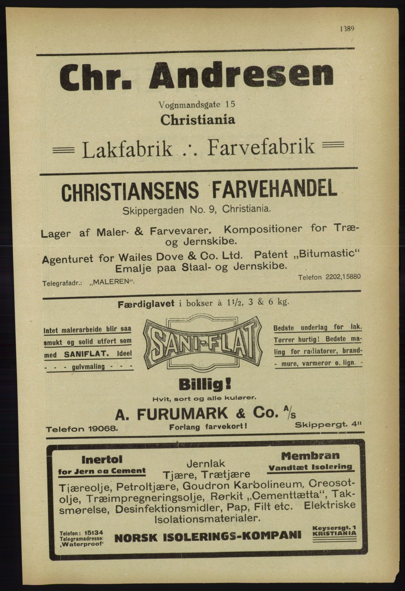 Kristiania/Oslo adressebok, PUBL/-, 1918, s. 1542