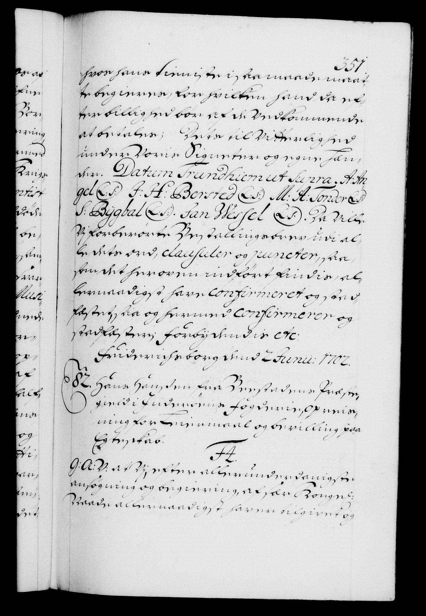 Danske Kanselli 1572-1799, RA/EA-3023/F/Fc/Fca/Fcaa/L0018: Norske registre, 1699-1703, s. 351a