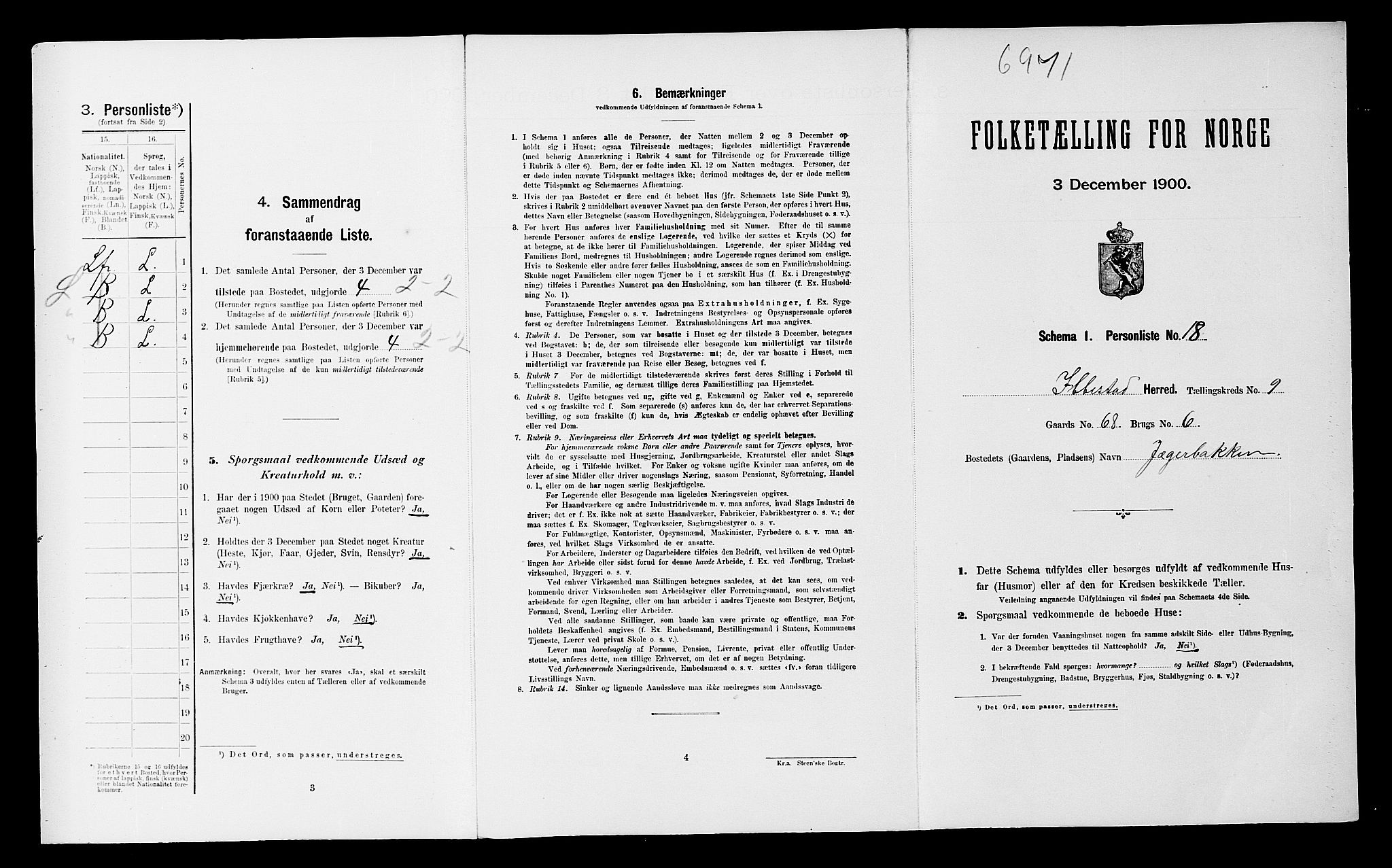 SATØ, Folketelling 1900 for 1917 Ibestad herred, 1900, s. 1204