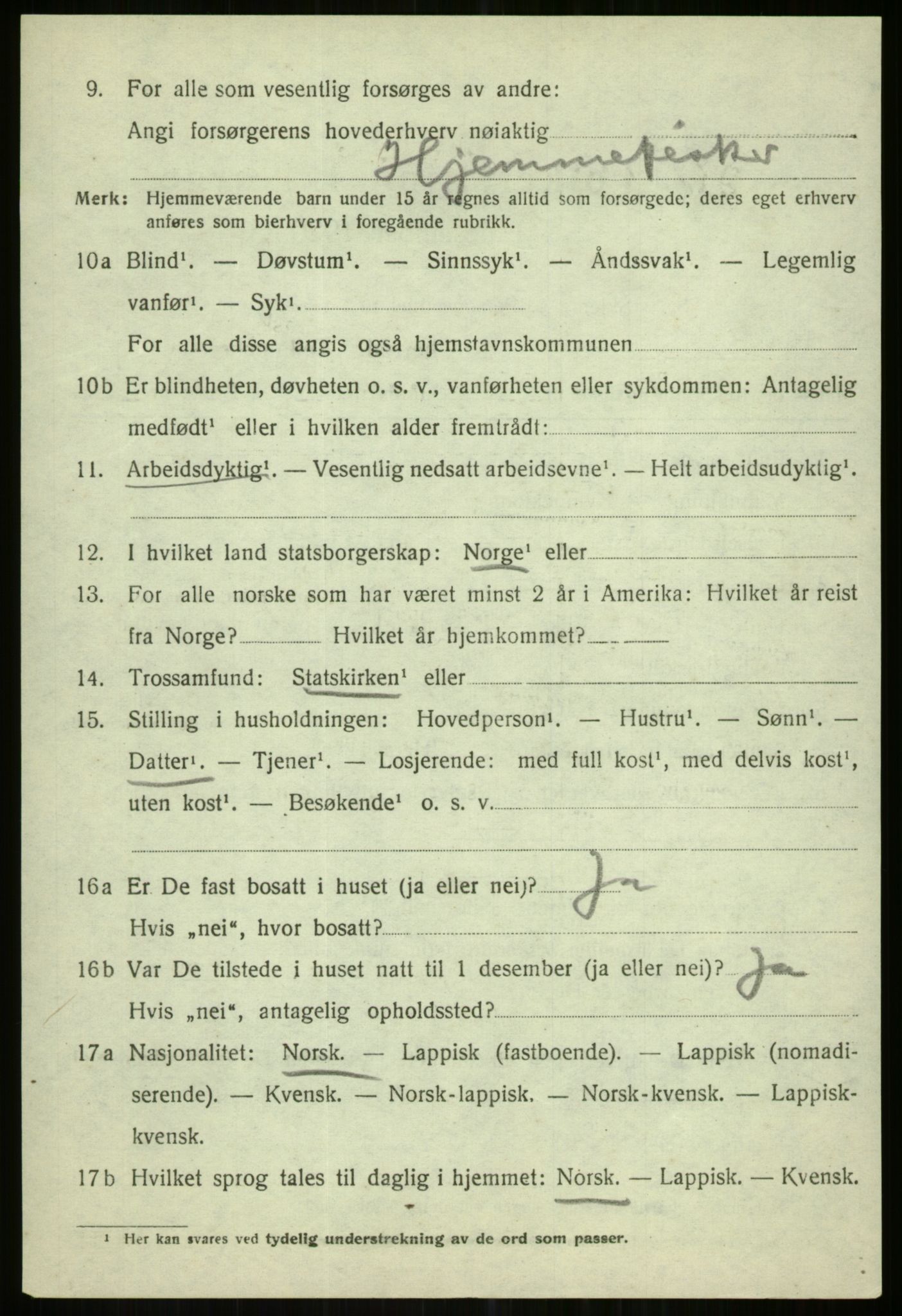 SATØ, Folketelling 1920 for 1936 Karlsøy herred, 1920, s. 1700