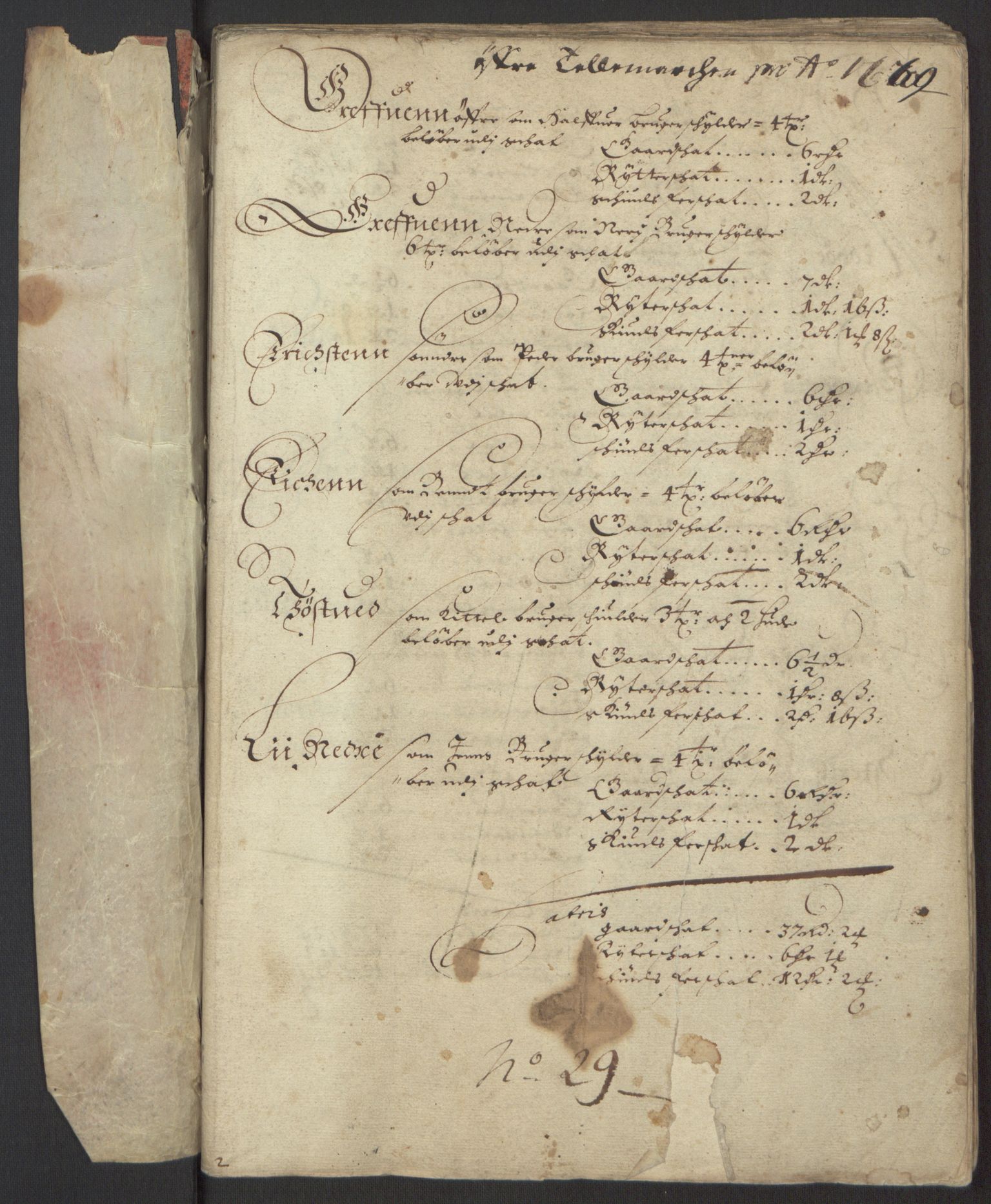 Rentekammeret inntil 1814, Reviderte regnskaper, Fogderegnskap, AV/RA-EA-4092/R35/L2055: Fogderegnskap Øvre og Nedre Telemark, 1664, s. 11