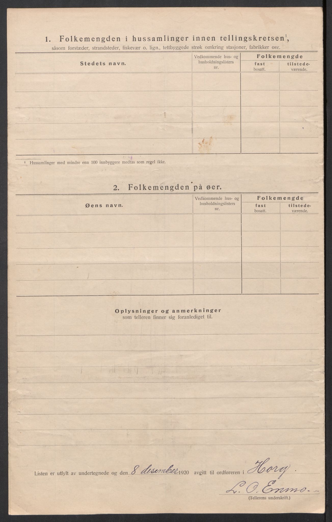 SAT, Folketelling 1920 for 1650 Horg herred, 1920, s. 21