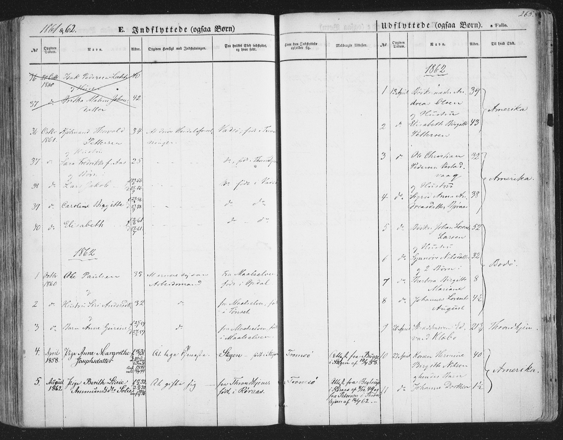 Tromsø sokneprestkontor/stiftsprosti/domprosti, AV/SATØ-S-1343/G/Ga/L0011kirke: Ministerialbok nr. 11, 1856-1865, s. 265