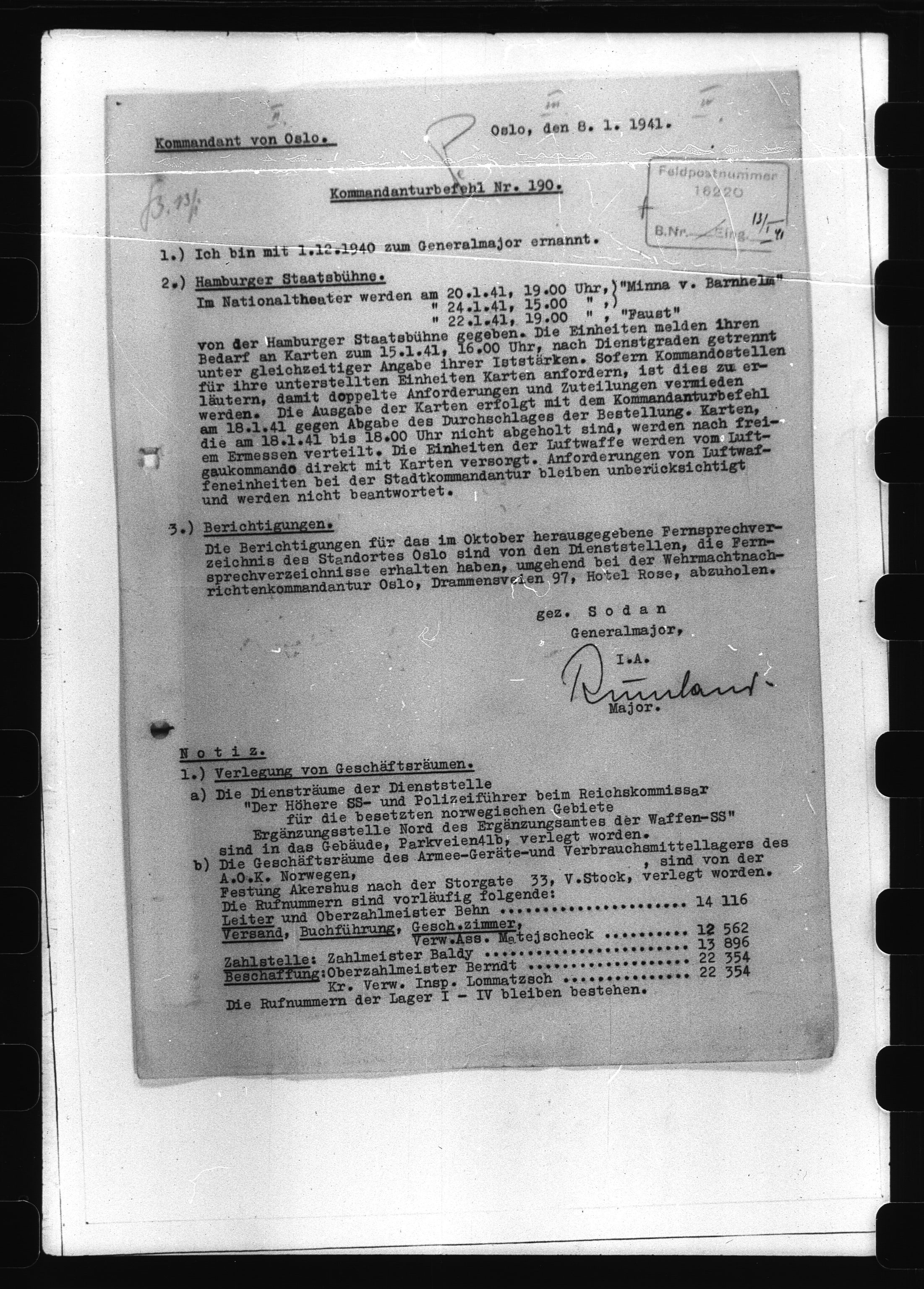 Documents Section, AV/RA-RAFA-2200/V/L0061: Film med LMDC Serial Numbers, 1940-1945, s. 187