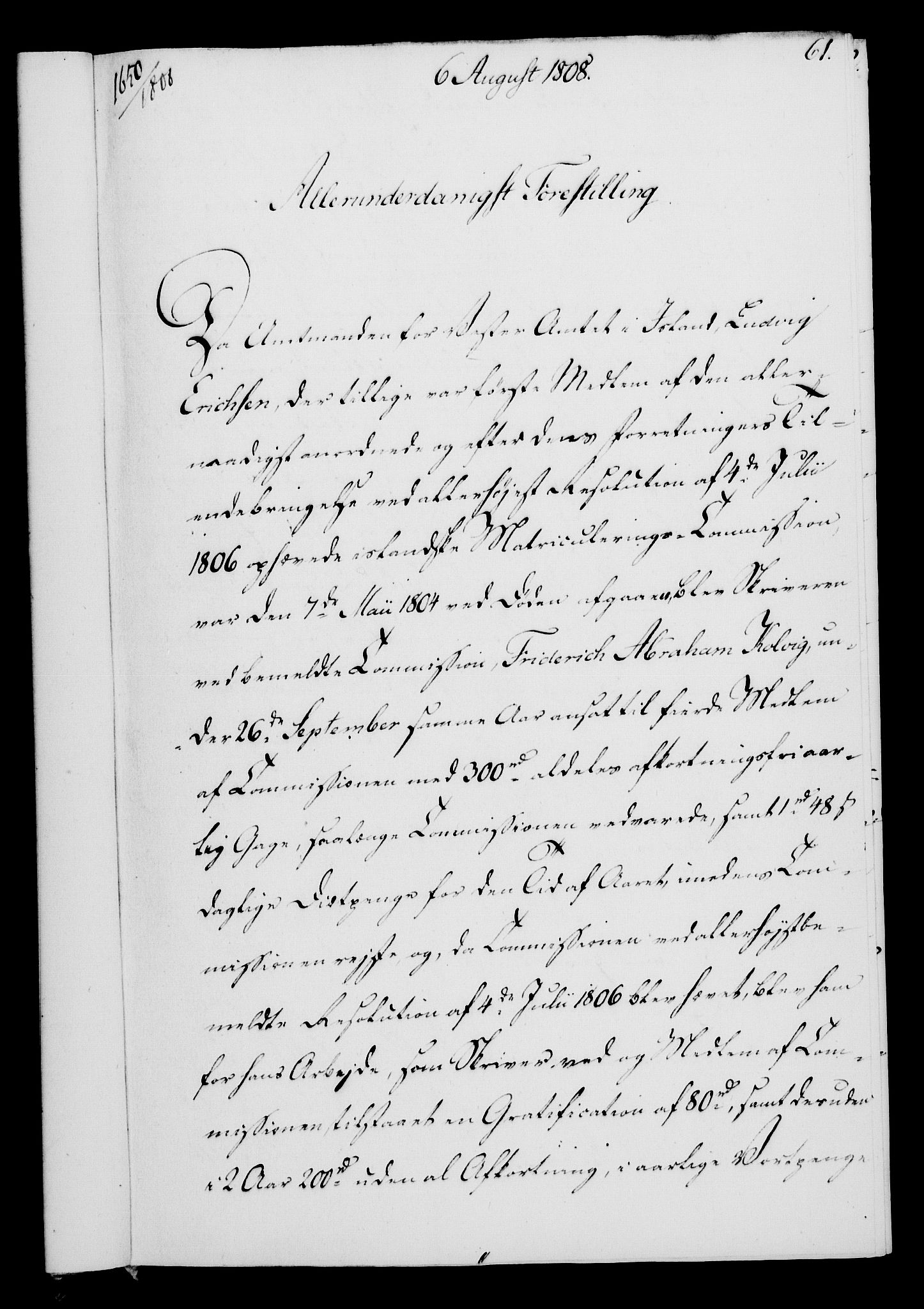 Rentekammeret, Kammerkanselliet, AV/RA-EA-3111/G/Gf/Gfa/L0090: Norsk relasjons- og resolusjonsprotokoll (merket RK 52.90), 1808, s. 305