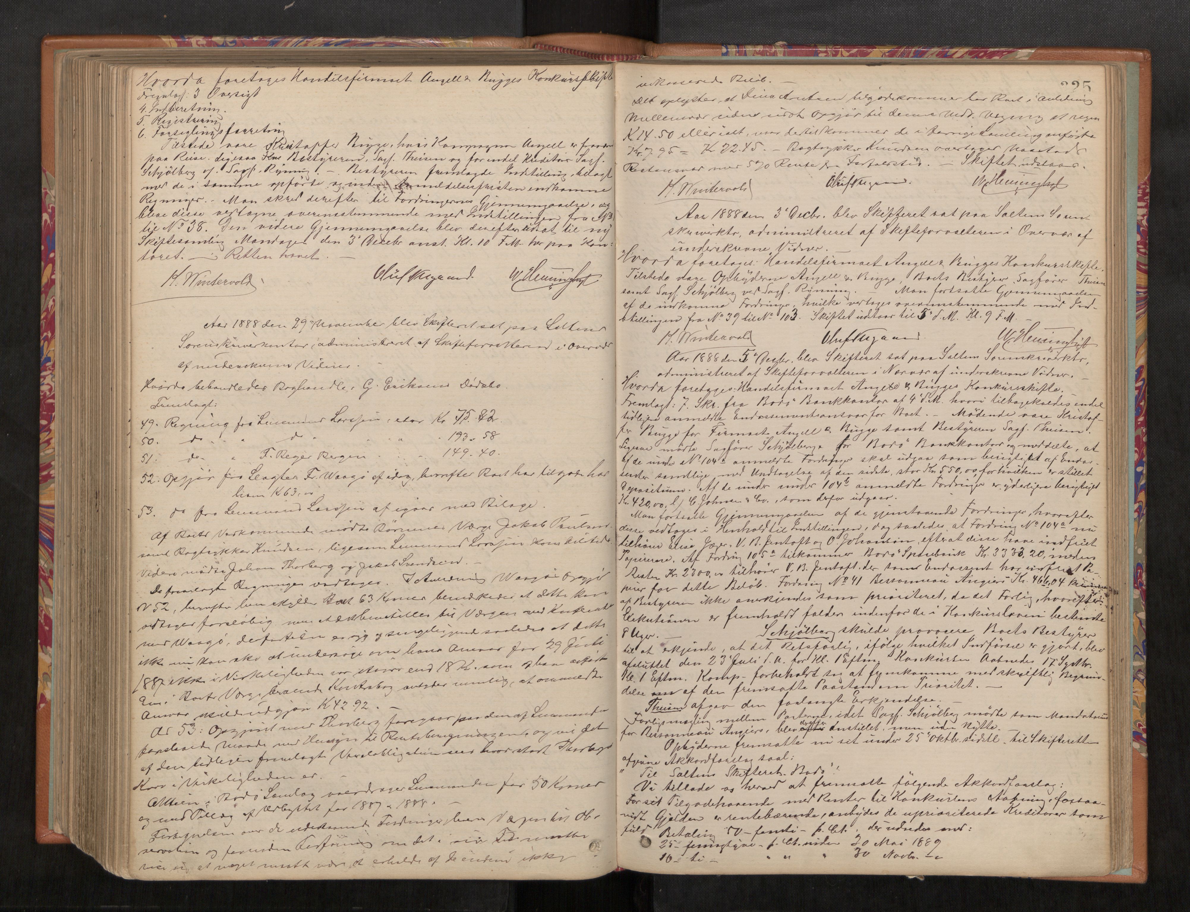 Salten sorenskriveri, AV/SAT-A-4578/1/3/3B/L0008: Skiftebehandlingsprotokoll, 1872-1891, s. 325