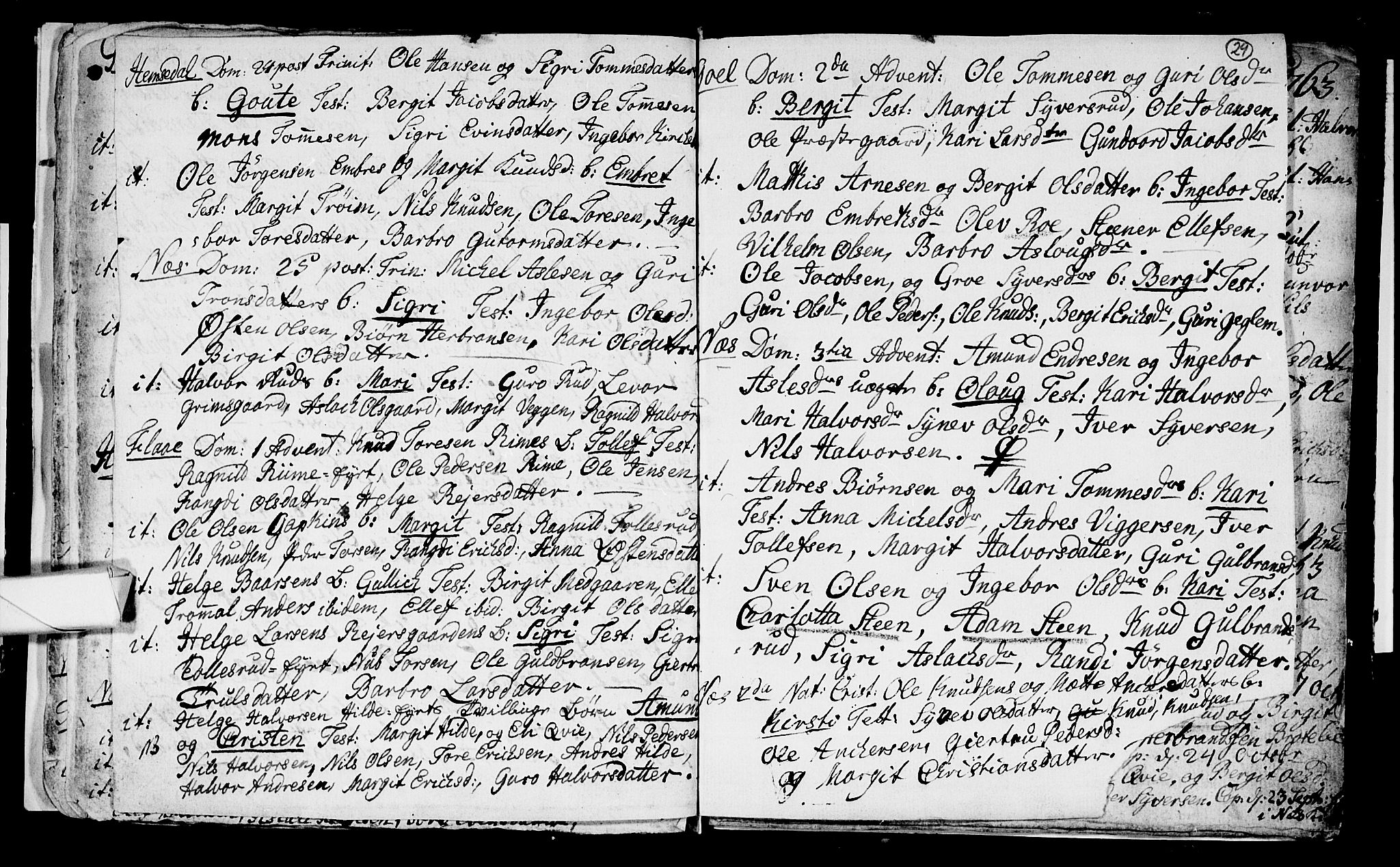 Nes kirkebøker, AV/SAKO-A-236/F/Fa/L0003: Ministerialbok nr. 3, 1760-1764, s. 29