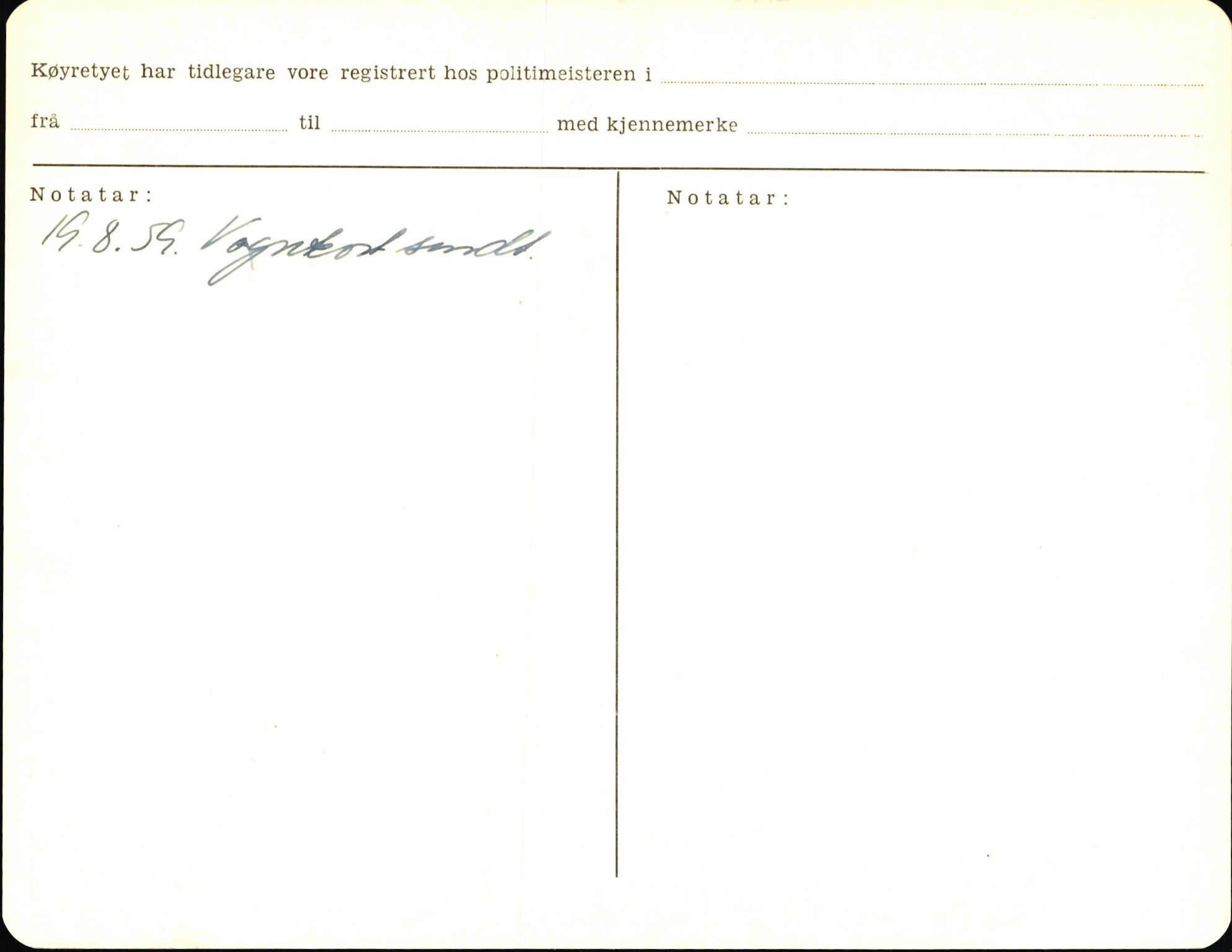 Statens vegvesen, Sogn og Fjordane vegkontor, AV/SAB-A-5301/4/F/L0006: Registerkort utmeldte Fjordane S8300-9500, 1930-1961, s. 164