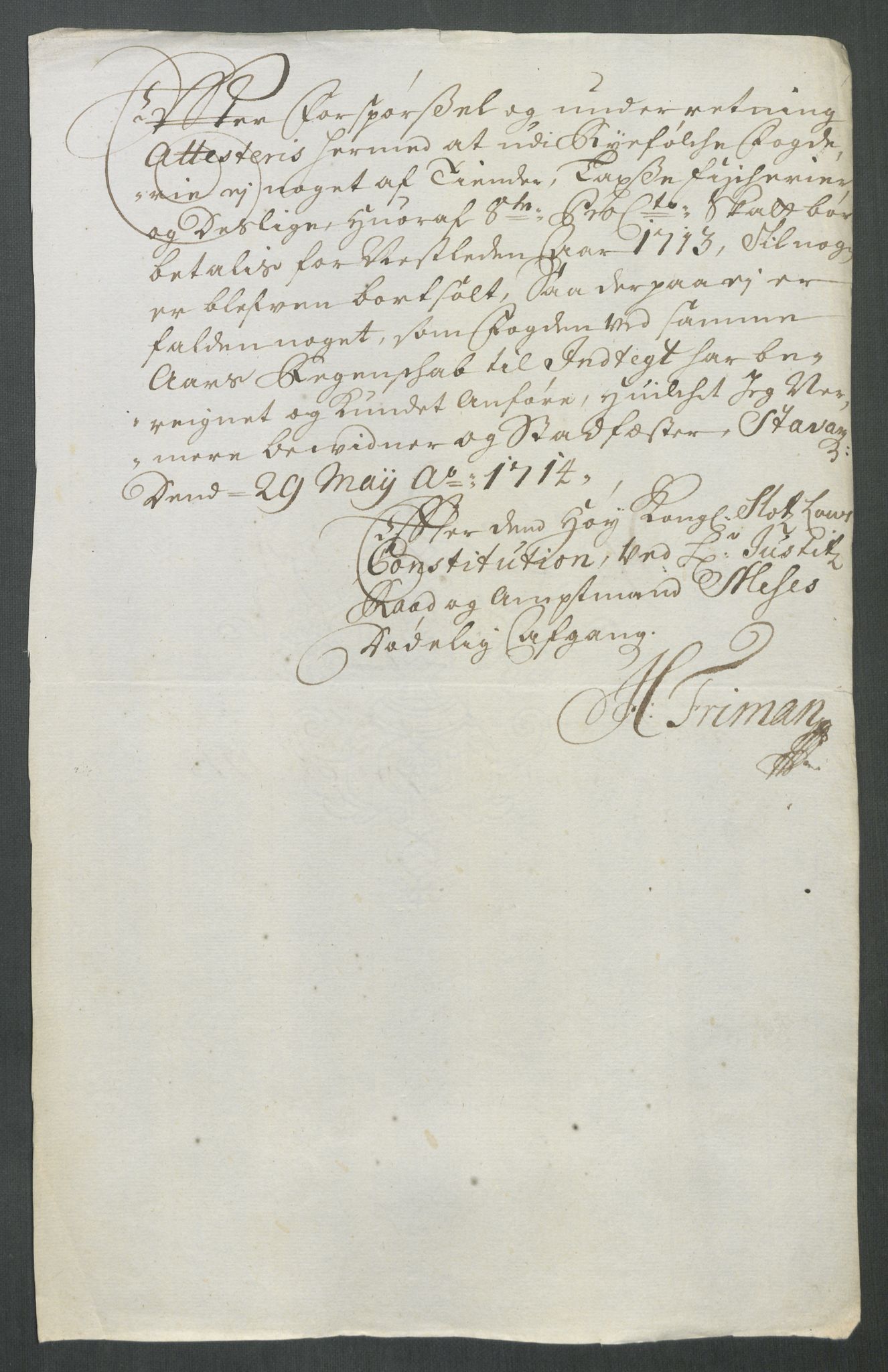 Rentekammeret inntil 1814, Reviderte regnskaper, Fogderegnskap, AV/RA-EA-4092/R47/L2866: Fogderegnskap Ryfylke, 1713, s. 84