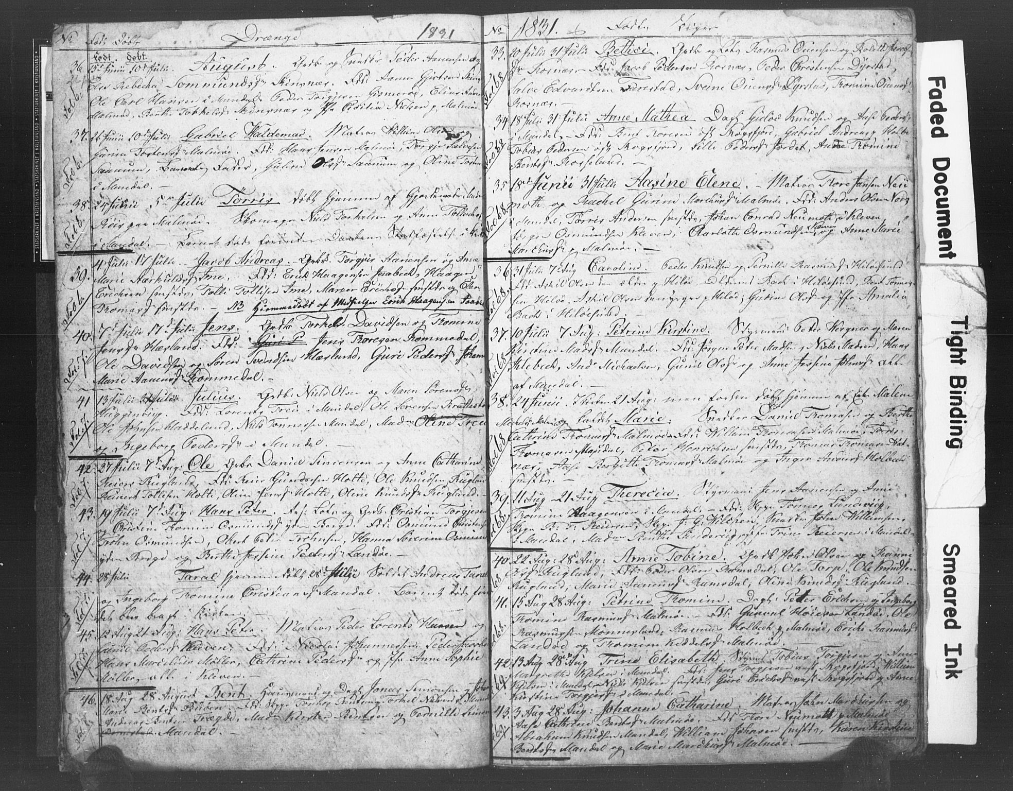 Mandal sokneprestkontor, AV/SAK-1111-0030/F/Fb/Fba/L0003: Klokkerbok nr. B 1B, 1831-1834, s. 5