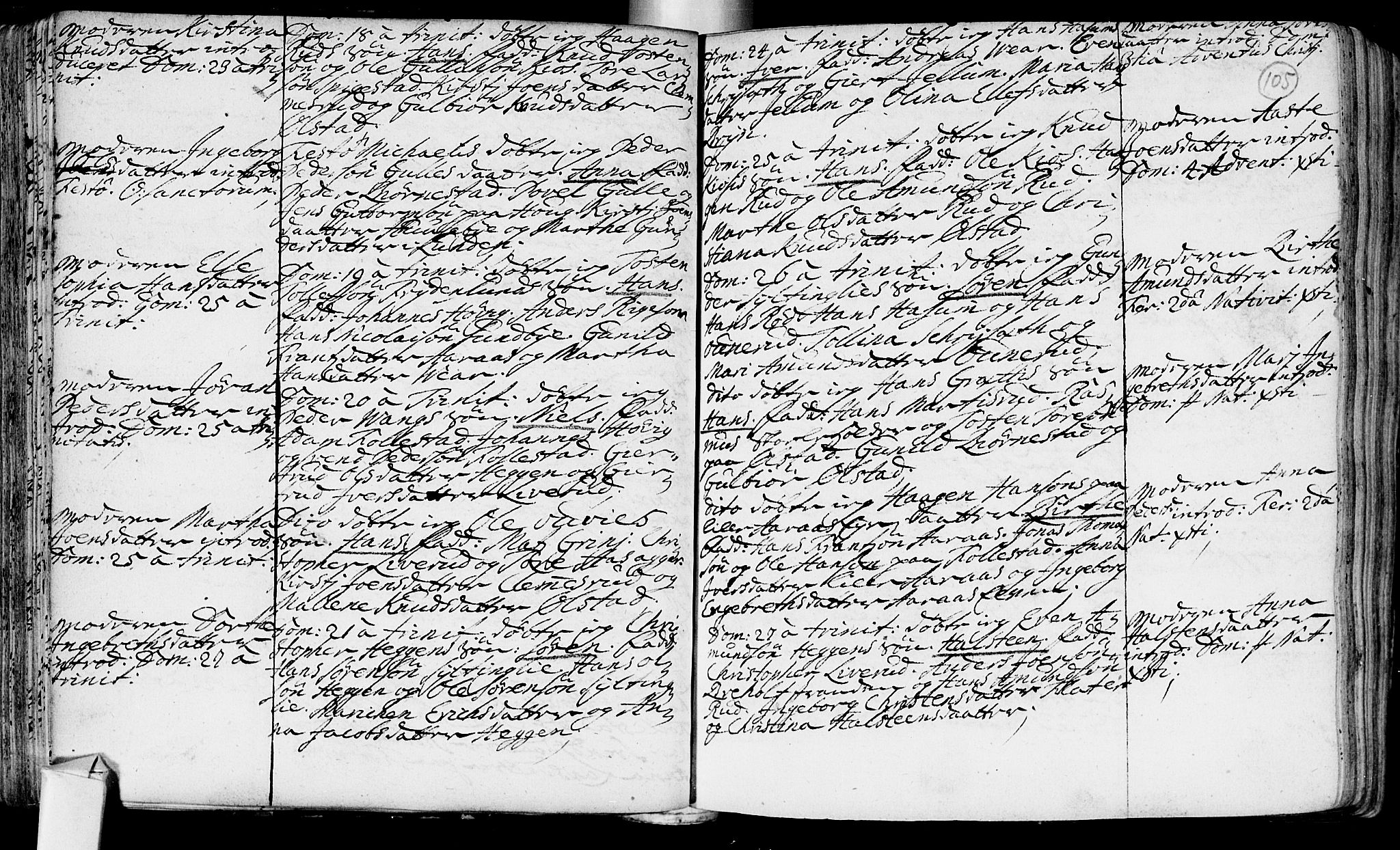 Røyken kirkebøker, SAKO/A-241/F/Fa/L0002: Ministerialbok nr. 2, 1731-1782, s. 105