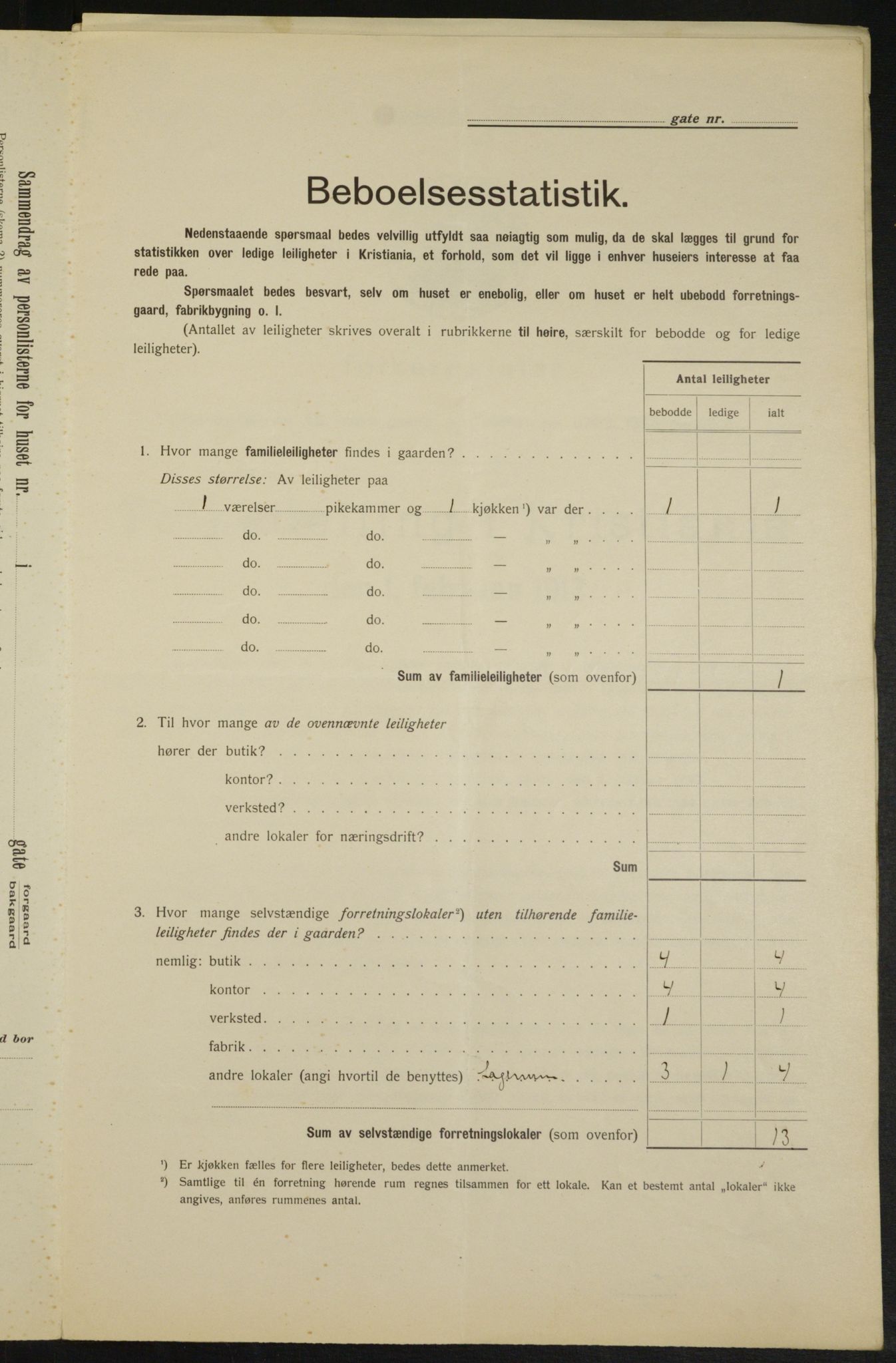 OBA, Kommunal folketelling 1.2.1913 for Kristiania, 1913, s. 30254