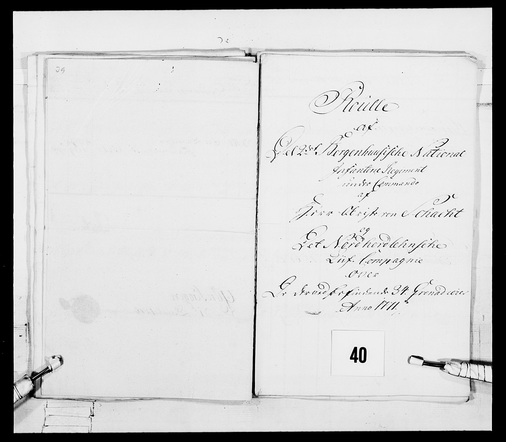 Generalitets- og kommissariatskollegiet, Det kongelige norske kommissariatskollegium, RA/EA-5420/E/Eh/L0092: 2. Bergenhusiske nasjonale infanteriregiment, 1769-1771, s. 431