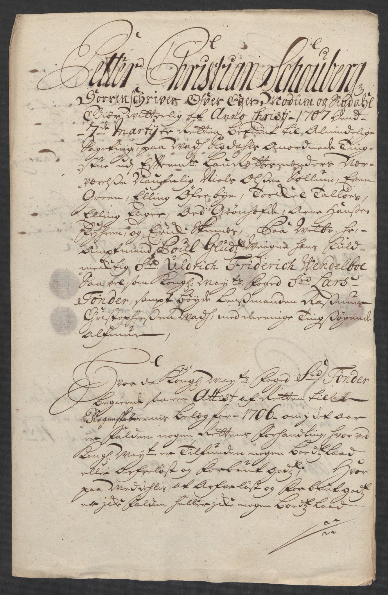 Rentekammeret inntil 1814, Reviderte regnskaper, Fogderegnskap, RA/EA-4092/R22/L1465: Fogderegnskap Ringerike, Hallingdal og Buskerud, 1706, s. 188