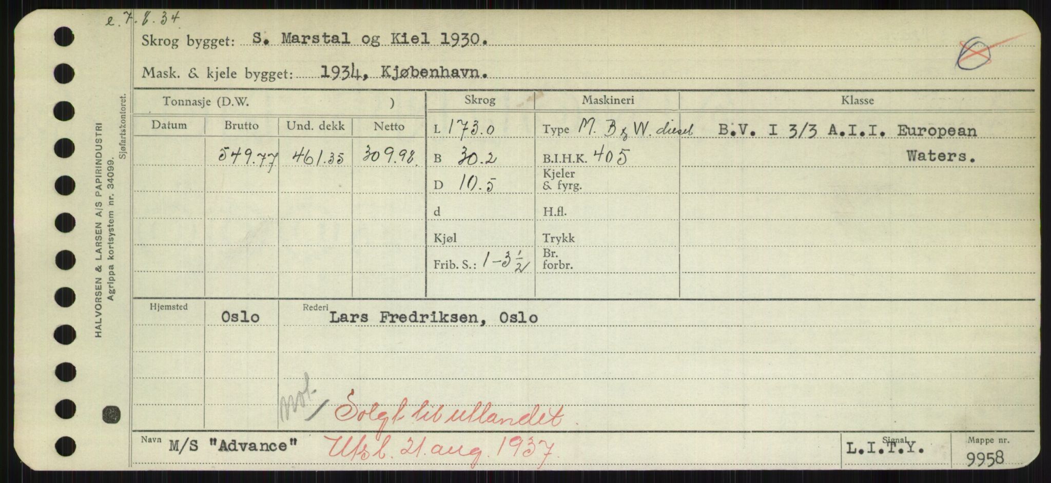 Sjøfartsdirektoratet med forløpere, Skipsmålingen, AV/RA-S-1627/H/Hd/L0001: Fartøy, A-Anv, s. 99