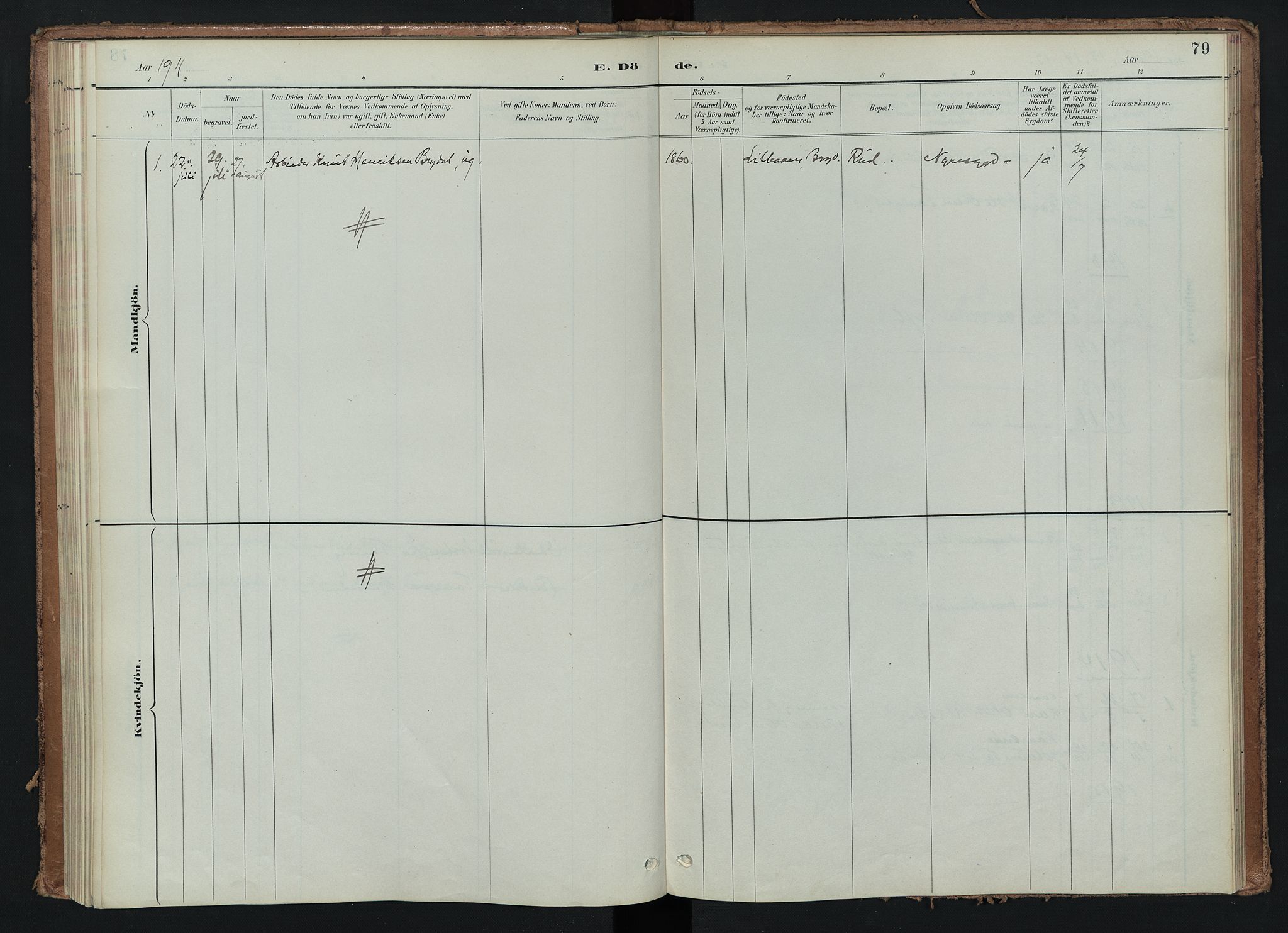 Tynset prestekontor, SAH/PREST-058/H/Ha/Haa/L0024: Ministerialbok nr. 24, 1885-1916, s. 79