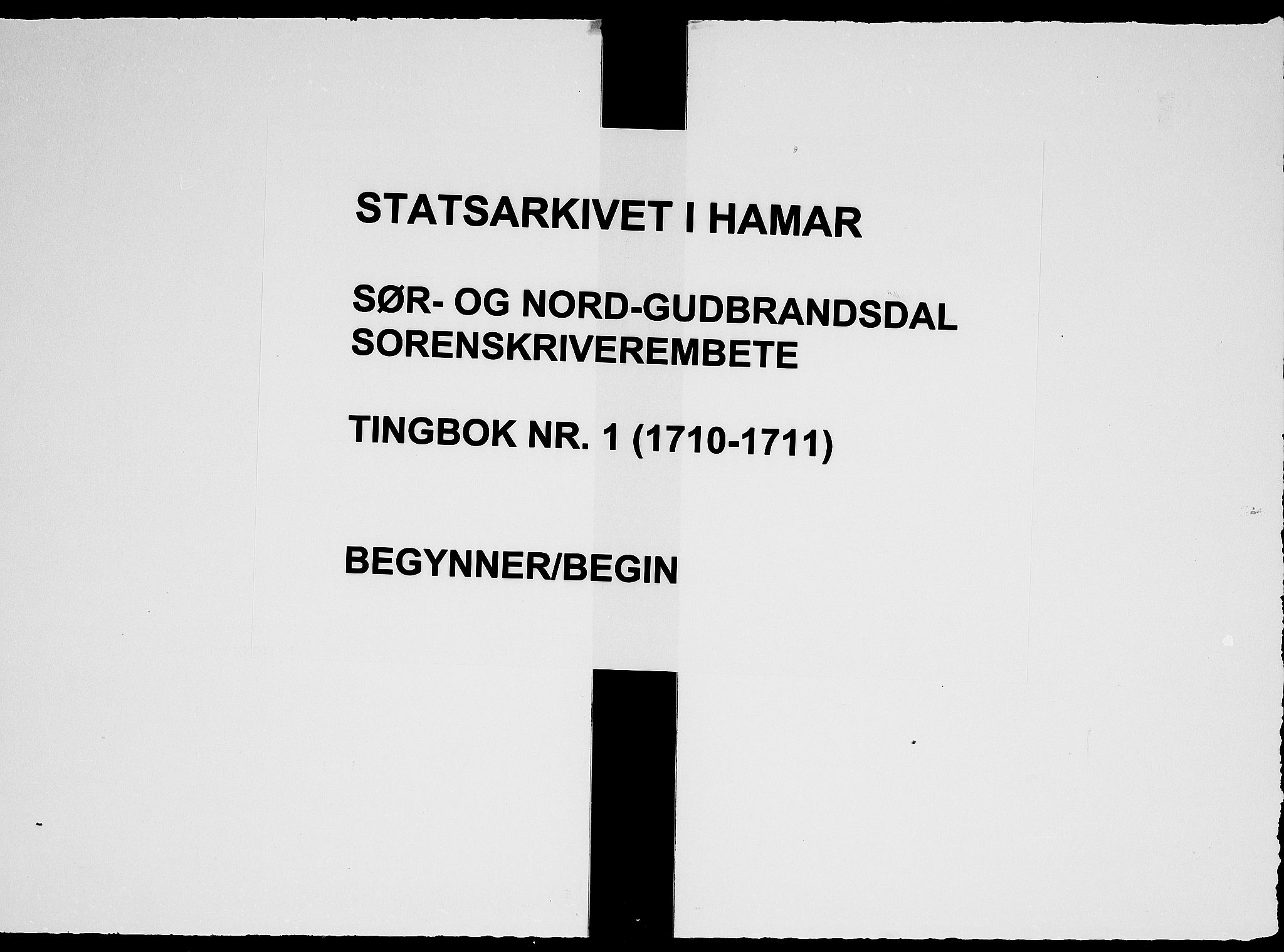 Sorenskriverier i Gudbrandsdalen, SAH/TING-036/G/Gb/Gbc/L0001: Tingbok - Nord- og Sør-Gudbrandsdal, 1710-1711