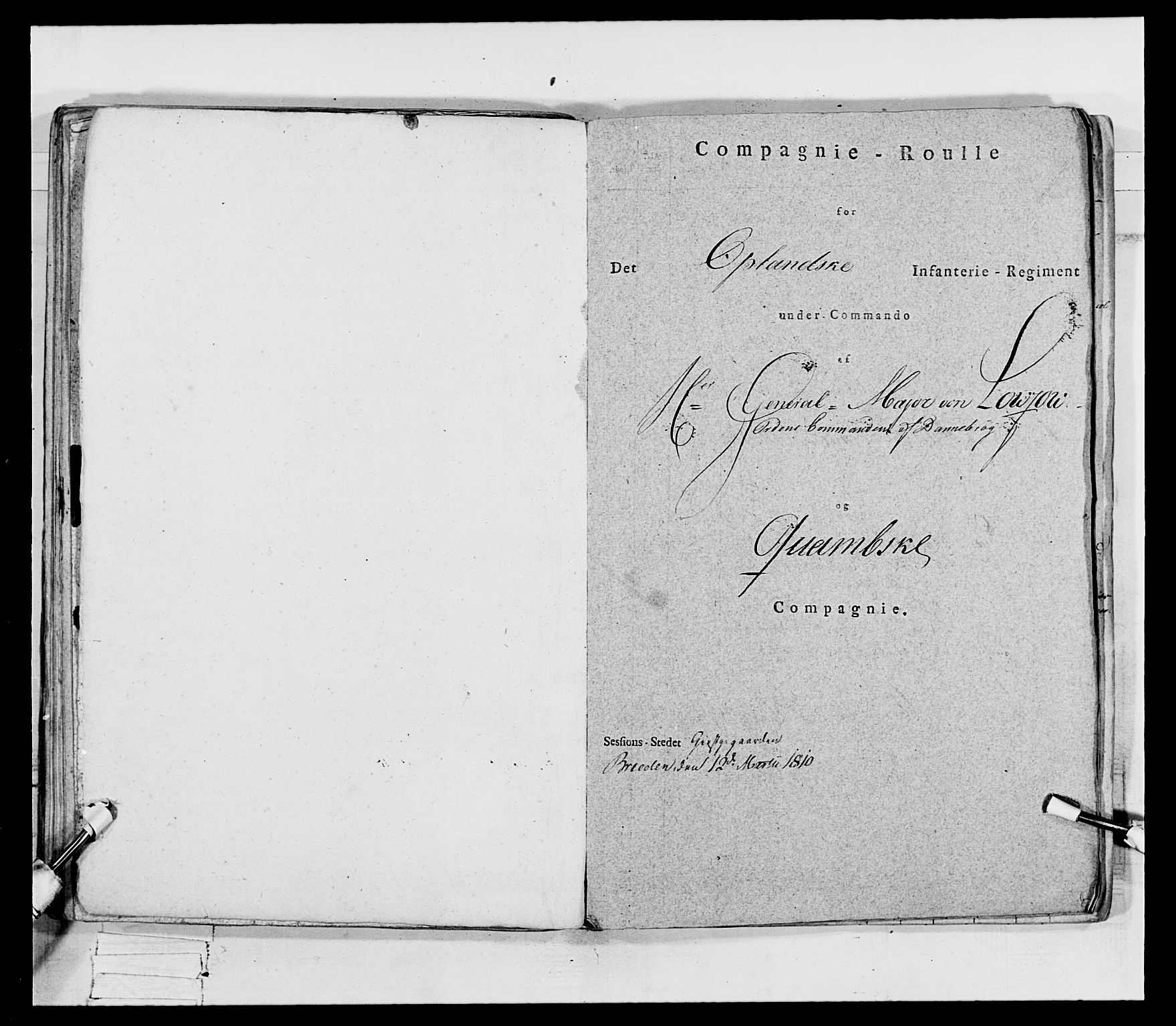 Generalitets- og kommissariatskollegiet, Det kongelige norske kommissariatskollegium, RA/EA-5420/E/Eh/L0069: Opplandske gevorbne infanteriregiment, 1810-1818, s. 211