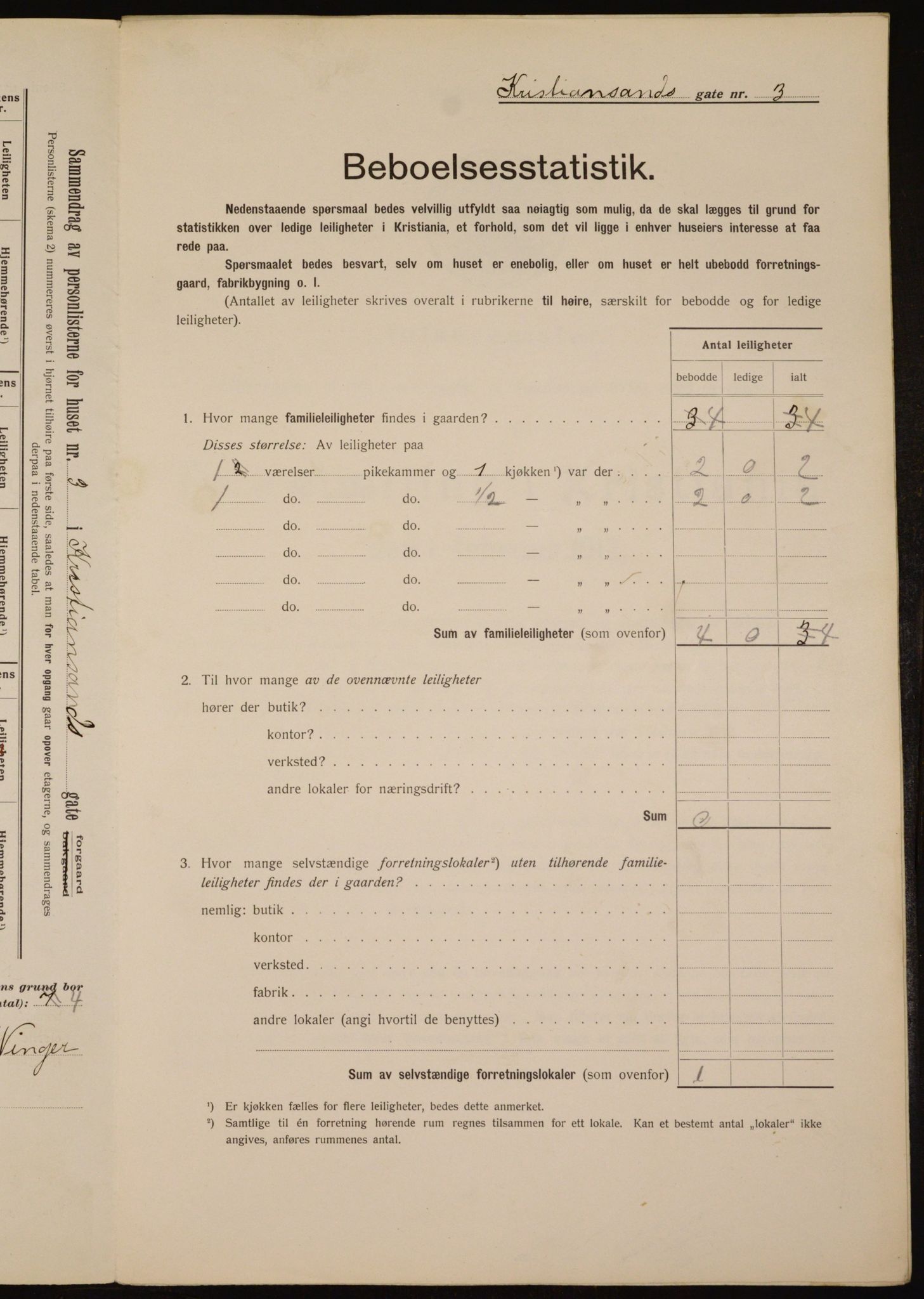 OBA, Kommunal folketelling 1.2.1912 for Kristiania, 1912, s. 54491