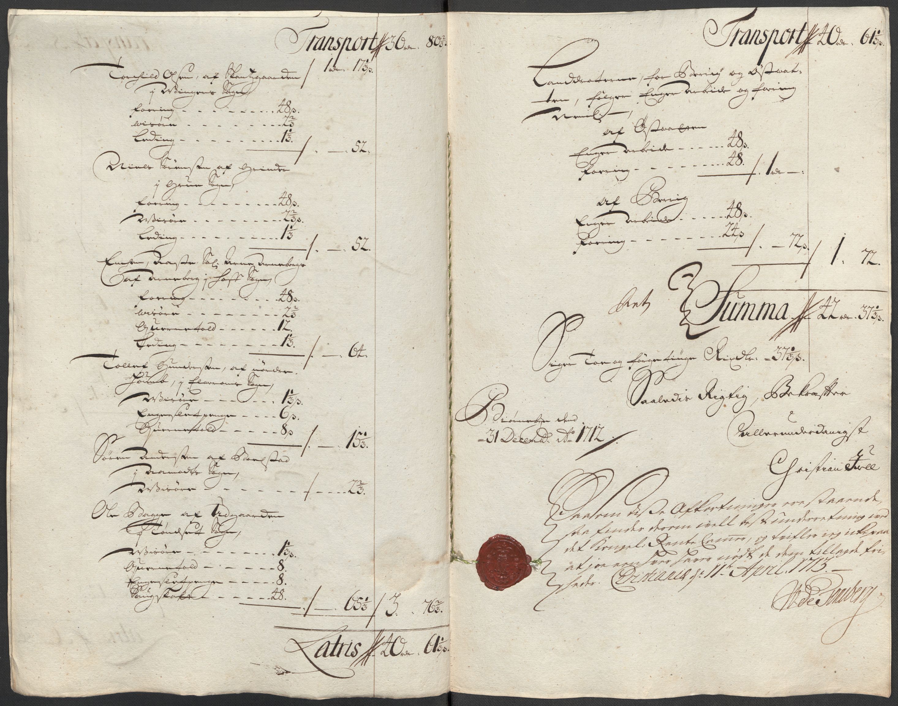 Rentekammeret inntil 1814, Reviderte regnskaper, Fogderegnskap, RA/EA-4092/R13/L0849: Fogderegnskap Solør, Odal og Østerdal, 1712, s. 348