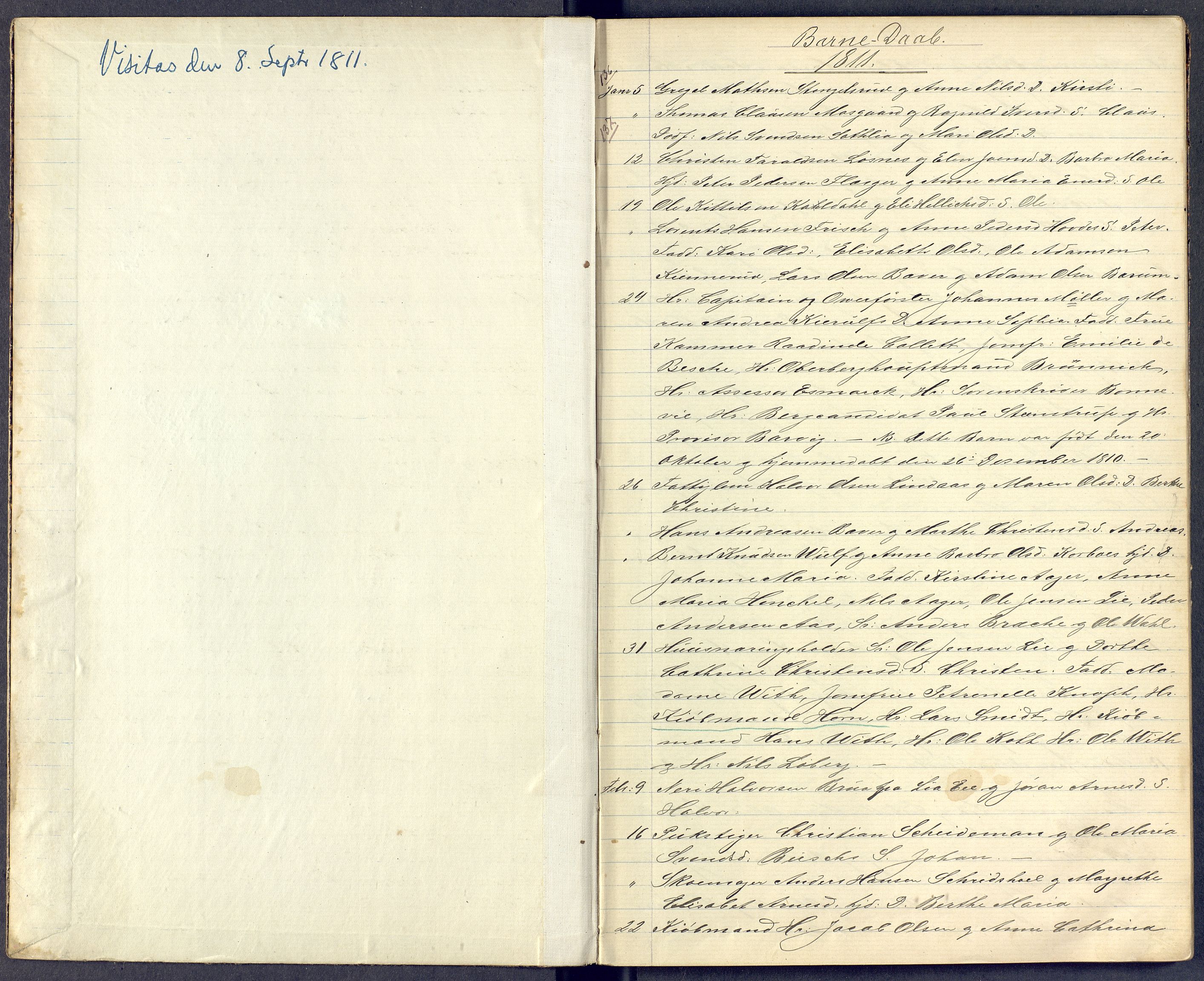 Kongsberg kirkebøker, AV/SAKO-A-22/G/Ga/L0000b: Klokkerbok nr. 0b, 1795-1816