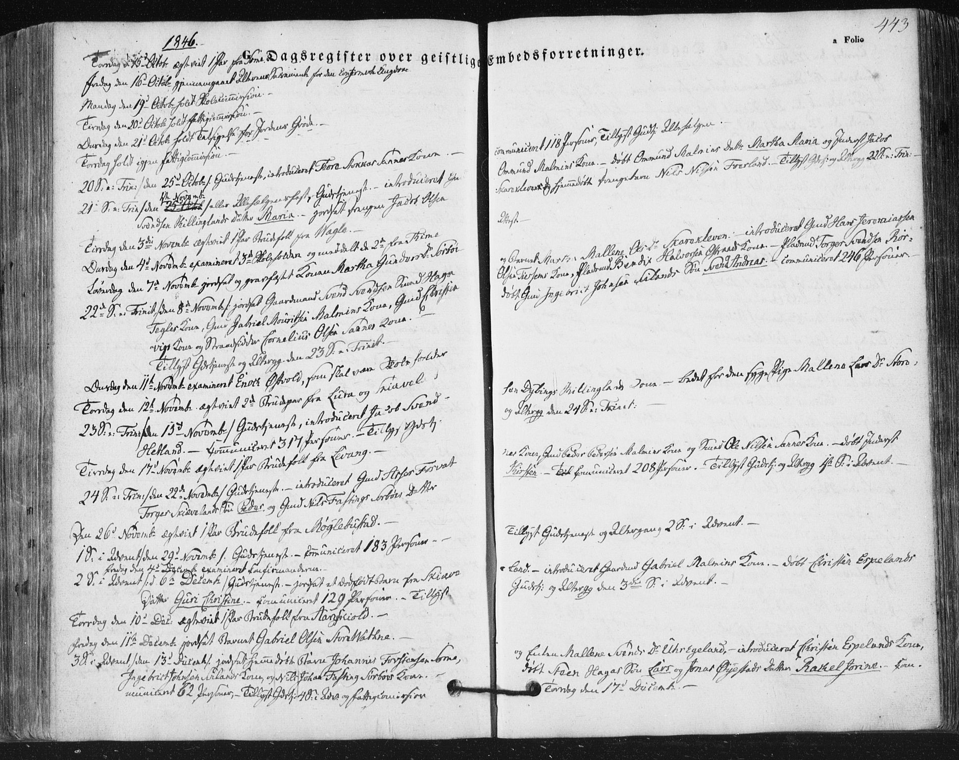 Høyland sokneprestkontor, AV/SAST-A-101799/001/30BA/L0008: Ministerialbok nr. A 8, 1841-1856, s. 443