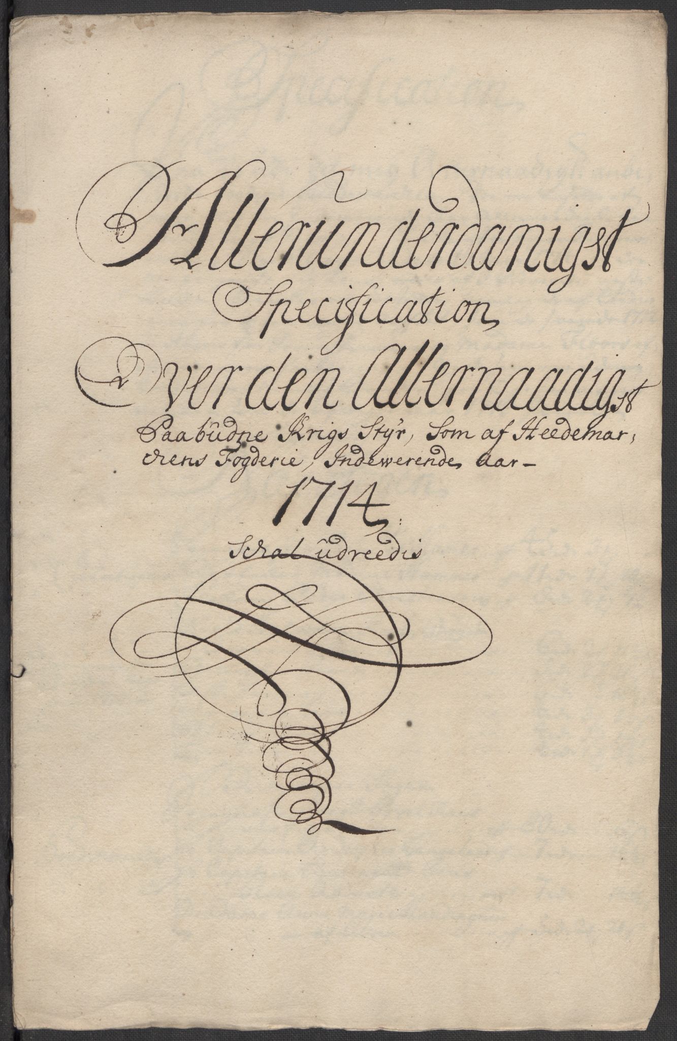 Rentekammeret inntil 1814, Reviderte regnskaper, Fogderegnskap, RA/EA-4092/R16/L1051: Fogderegnskap Hedmark, 1714, s. 171